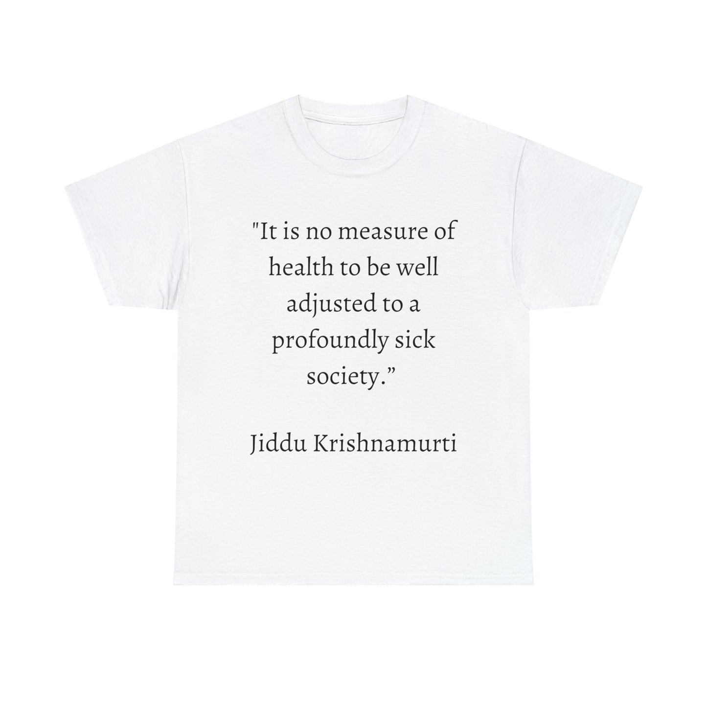 Unisex Heavy Cotton Tee Quotes Jiddu K.