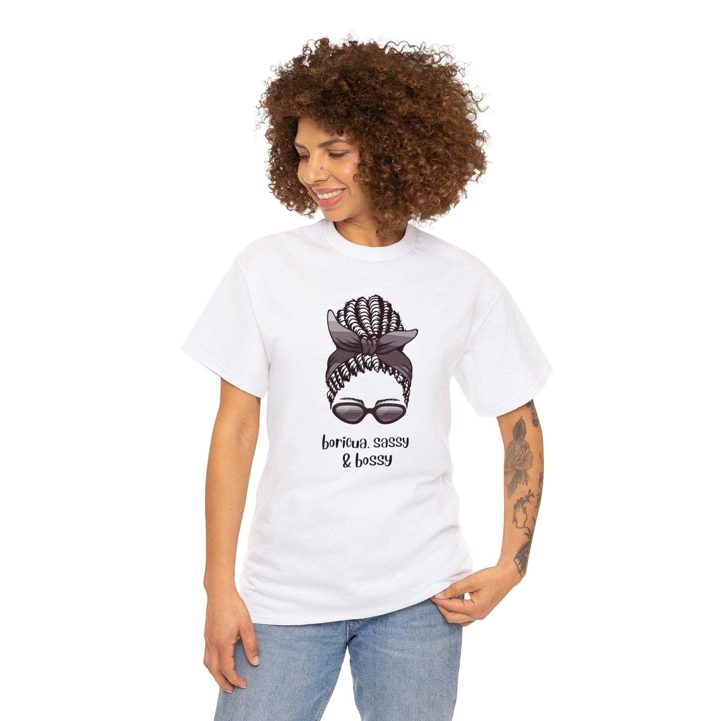 Boricua, Sassy & Bossy Tshirt Graphic Tee