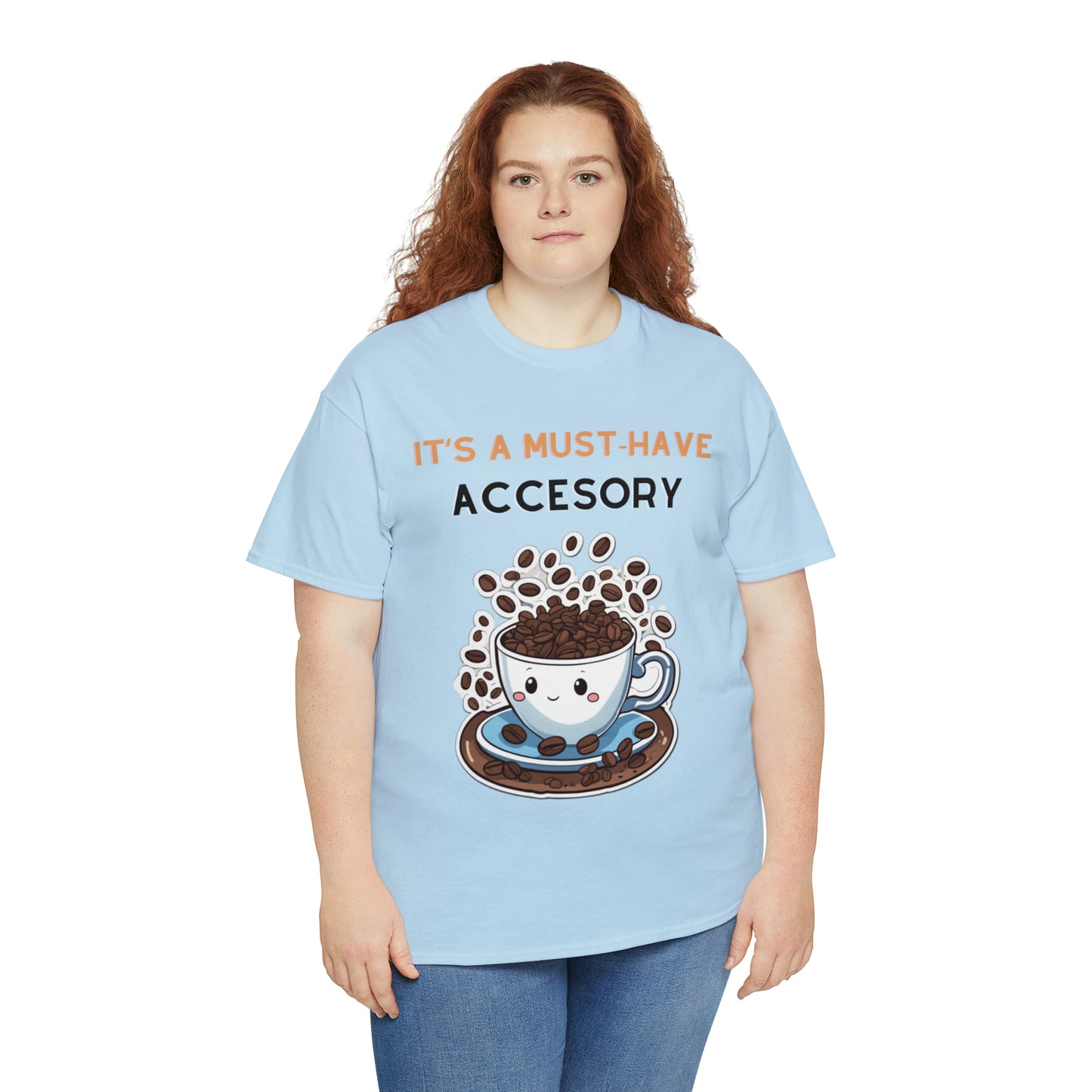 Unisex Heavy Cotton Tee Coffee Must-Have Accesory
