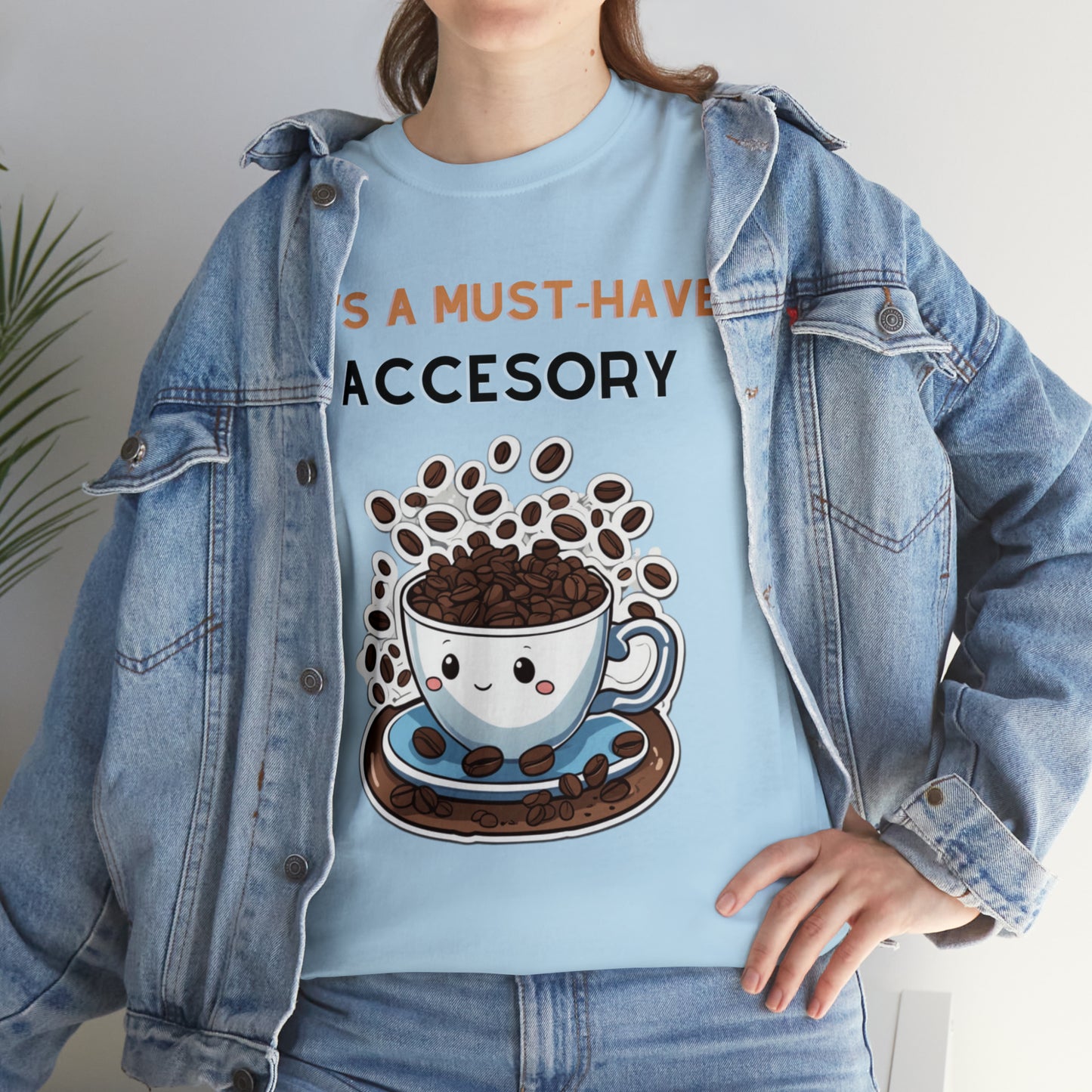 Unisex Heavy Cotton Tee Coffee Must-Have Accesory