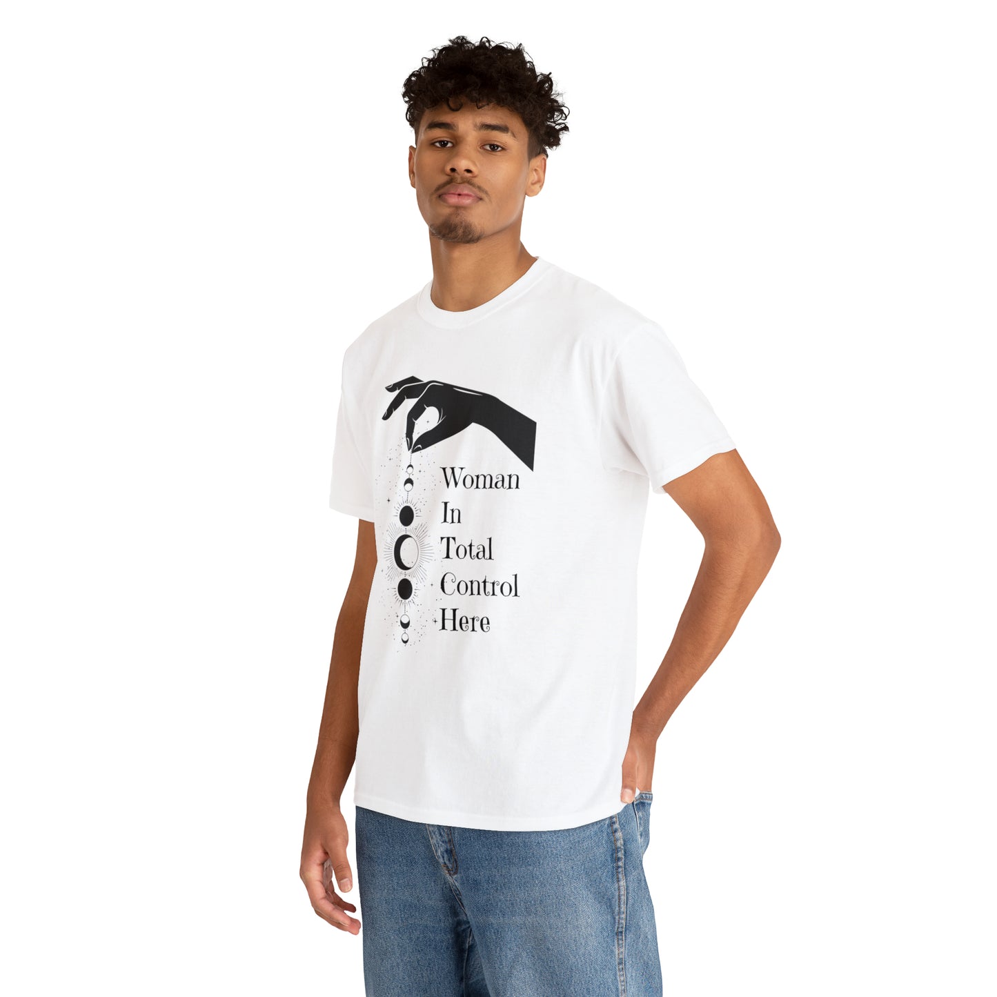 Woman In Total Control Here Tee, Graphic Tshirt