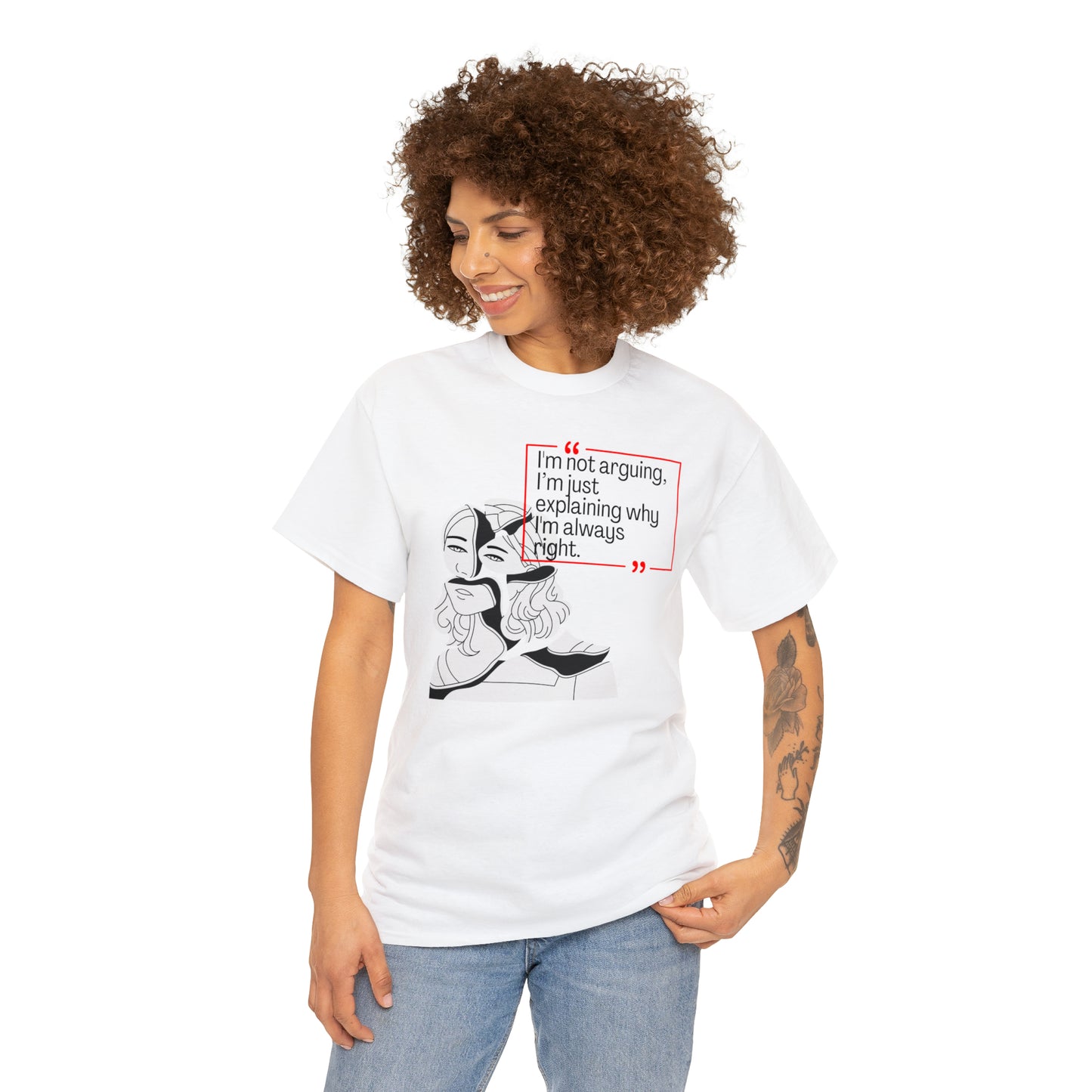 I'm Not Arguing Unisex Heavy Cotton Tee