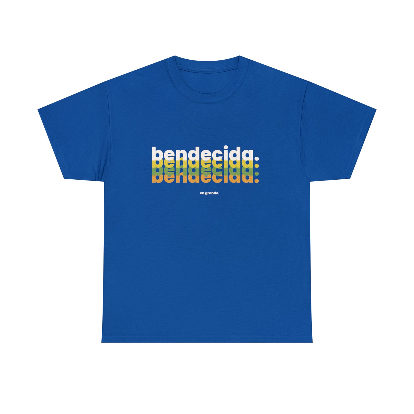 Bendecida En Grande Graphic Tshirt Unisex Heavy Cotton Tee