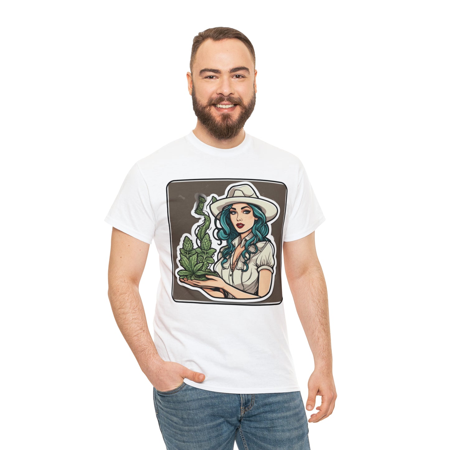 Unisex Heavy Cotton Tee Cannabis Enthusiast Series No.1