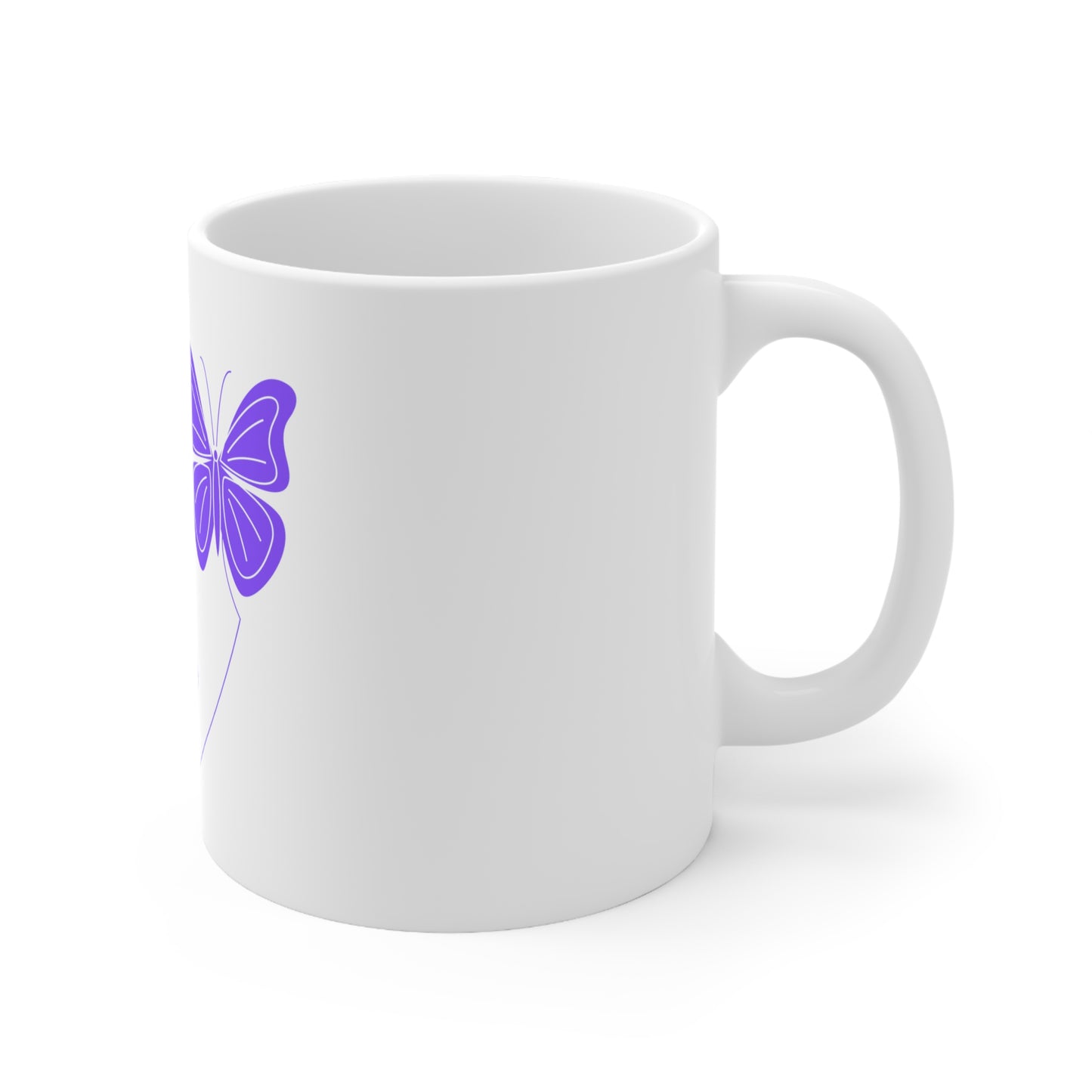Ceramic Mug 11oz Butterfly Woman