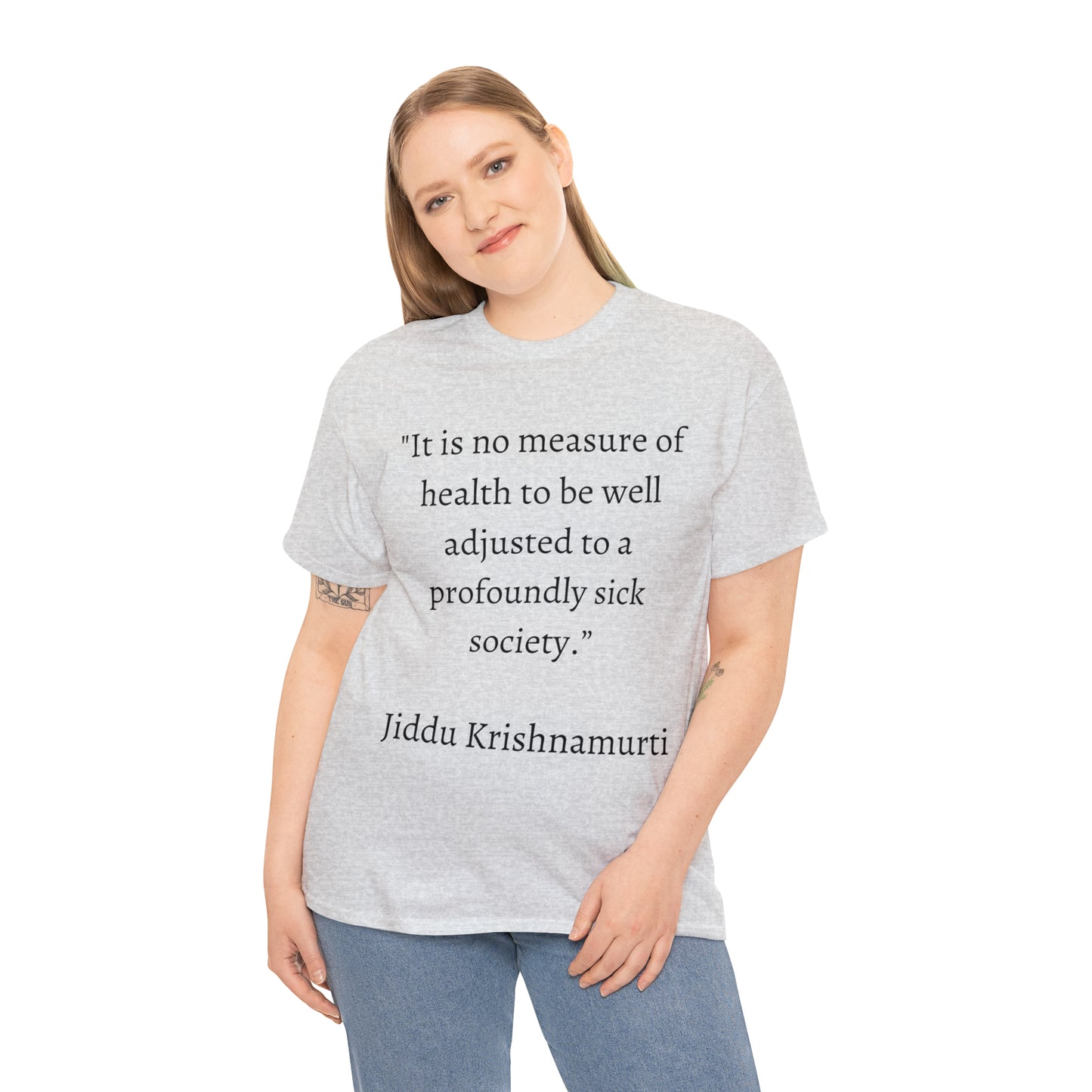 Unisex Heavy Cotton Tee Quotes Jiddu K.