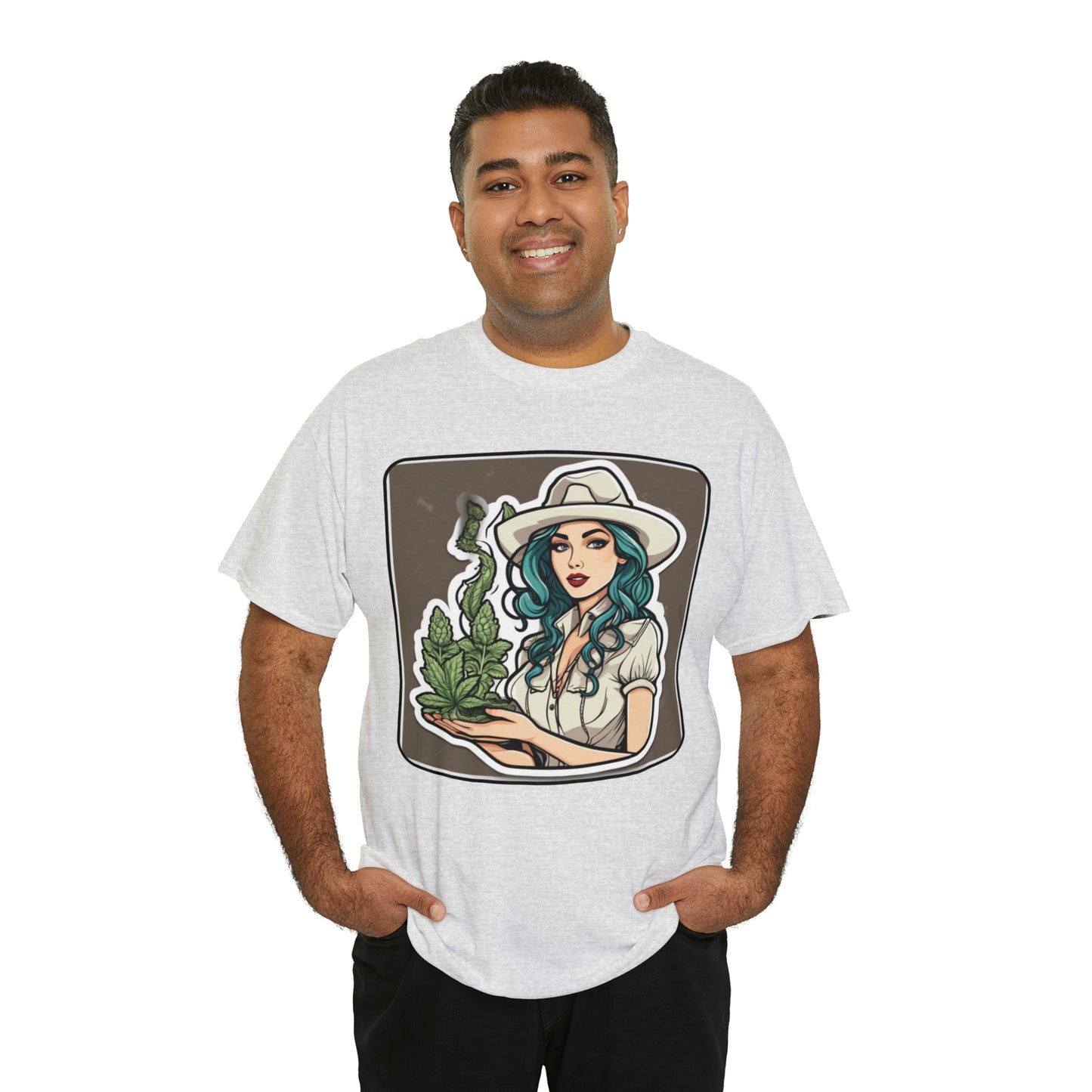 Unisex Heavy Cotton Tee Cannabis Enthusiast Series No.1