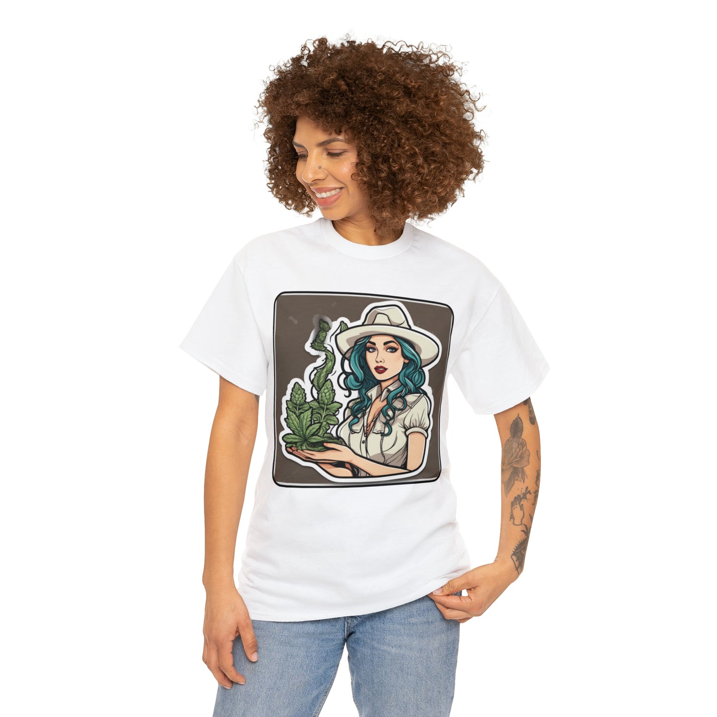 Unisex Heavy Cotton Tee Cannabis Enthusiast Series No.1