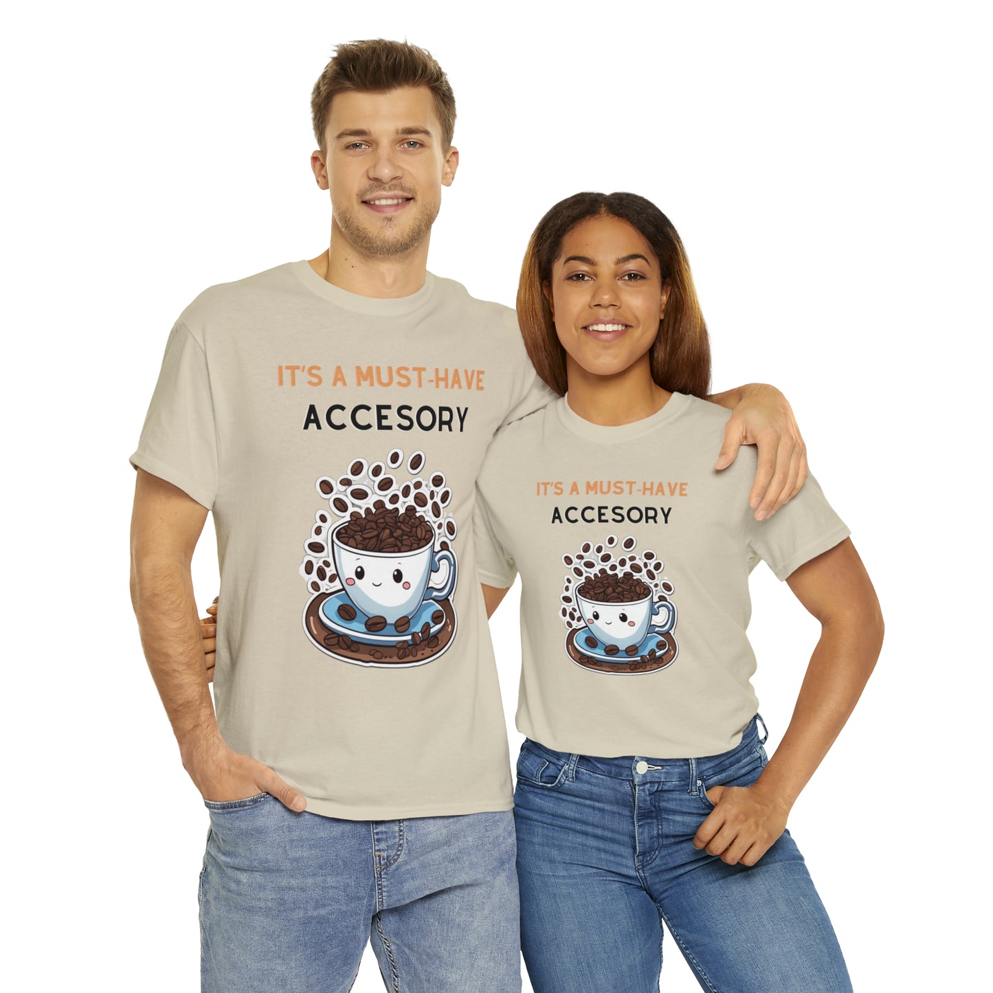 Unisex Heavy Cotton Tee Coffee Must-Have Accesory