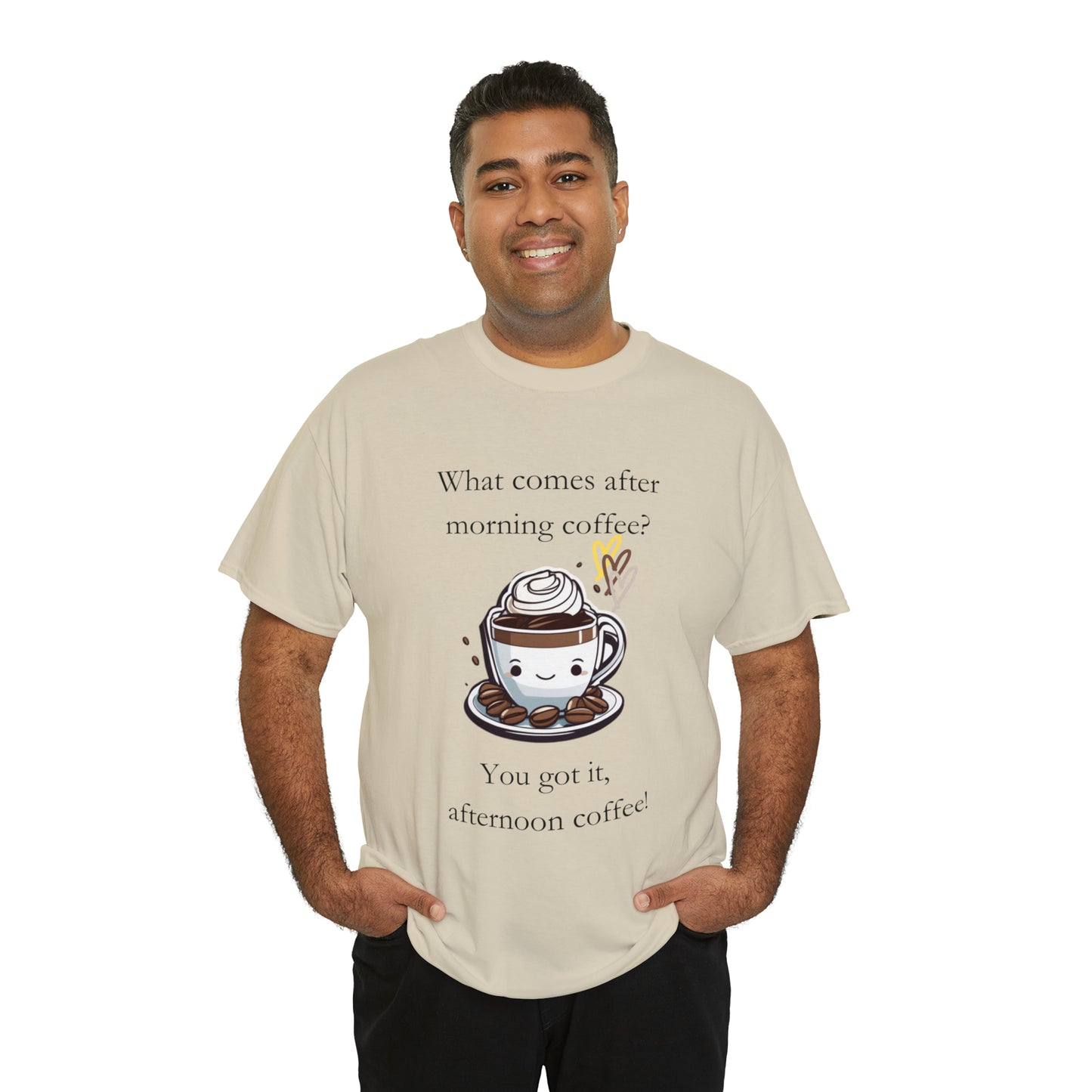 Unisex Heavy Cotton Tee Afternoon Coffee