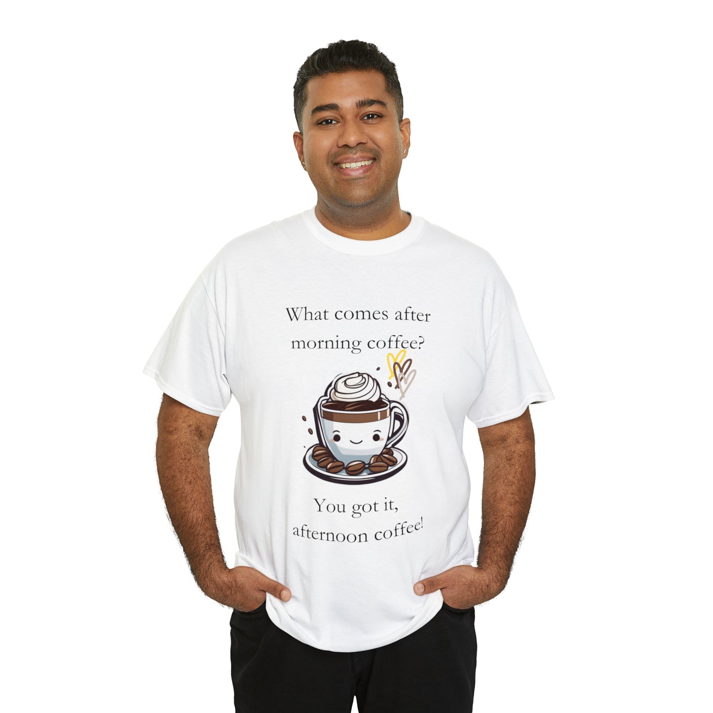 Unisex Heavy Cotton Tee Afternoon Coffee