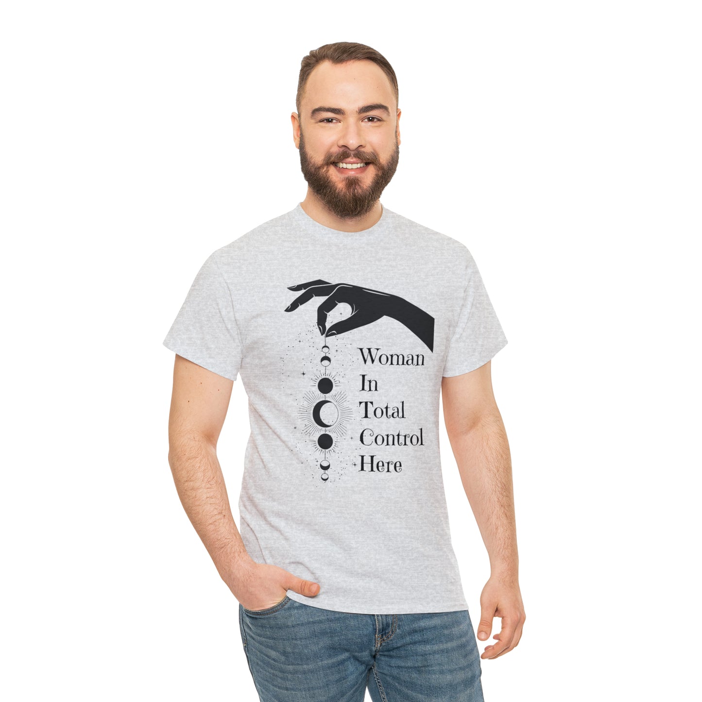 Woman In Total Control Here Tee, Graphic Tshirt