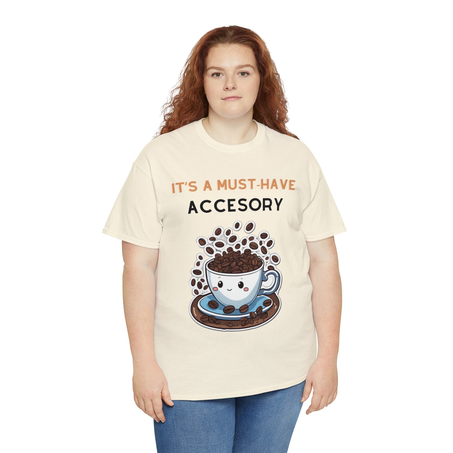 Unisex Heavy Cotton Tee Coffee Must-Have Accesory
