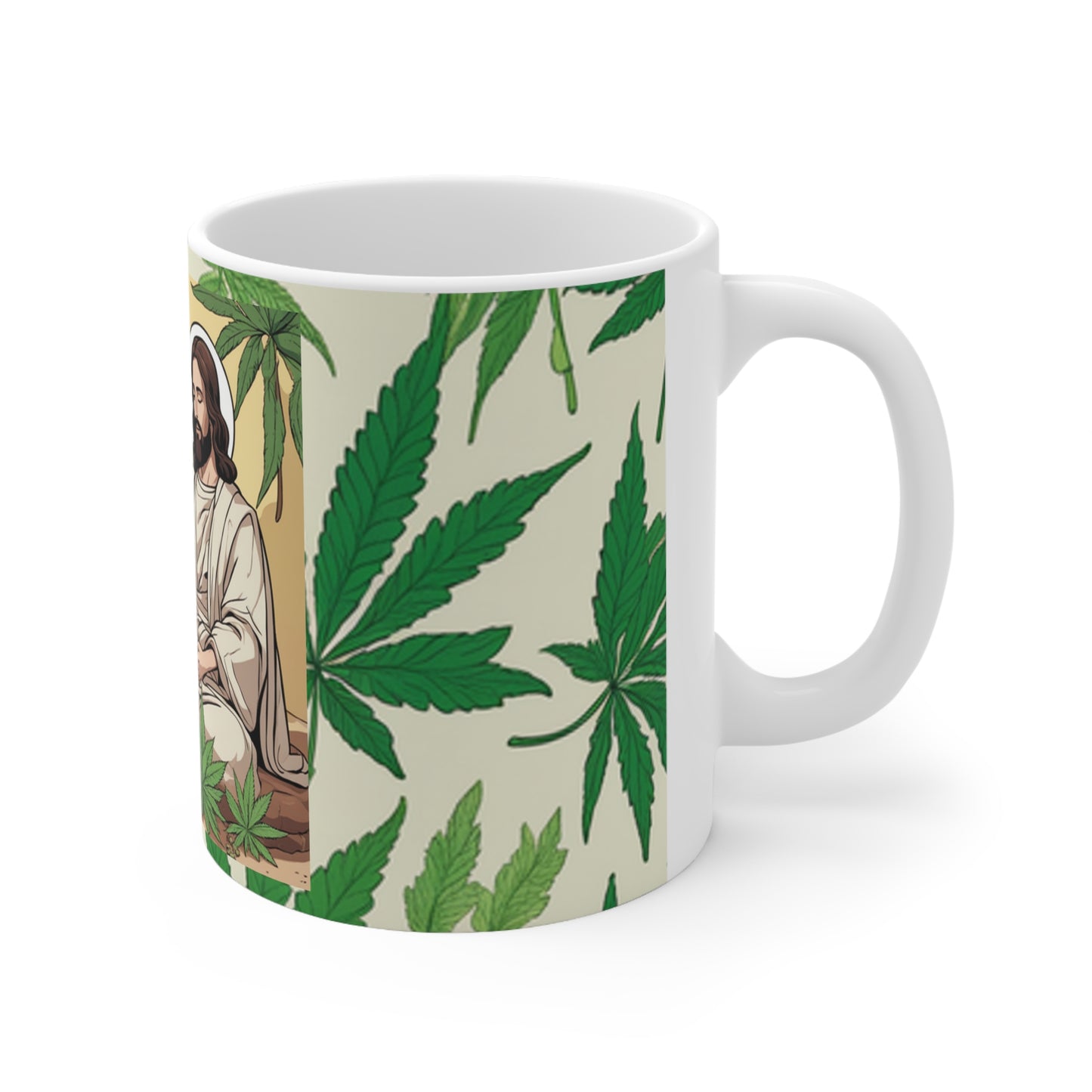 Ceramic Mug 11 Oz. Cannabis Enthusiast Series Jesus