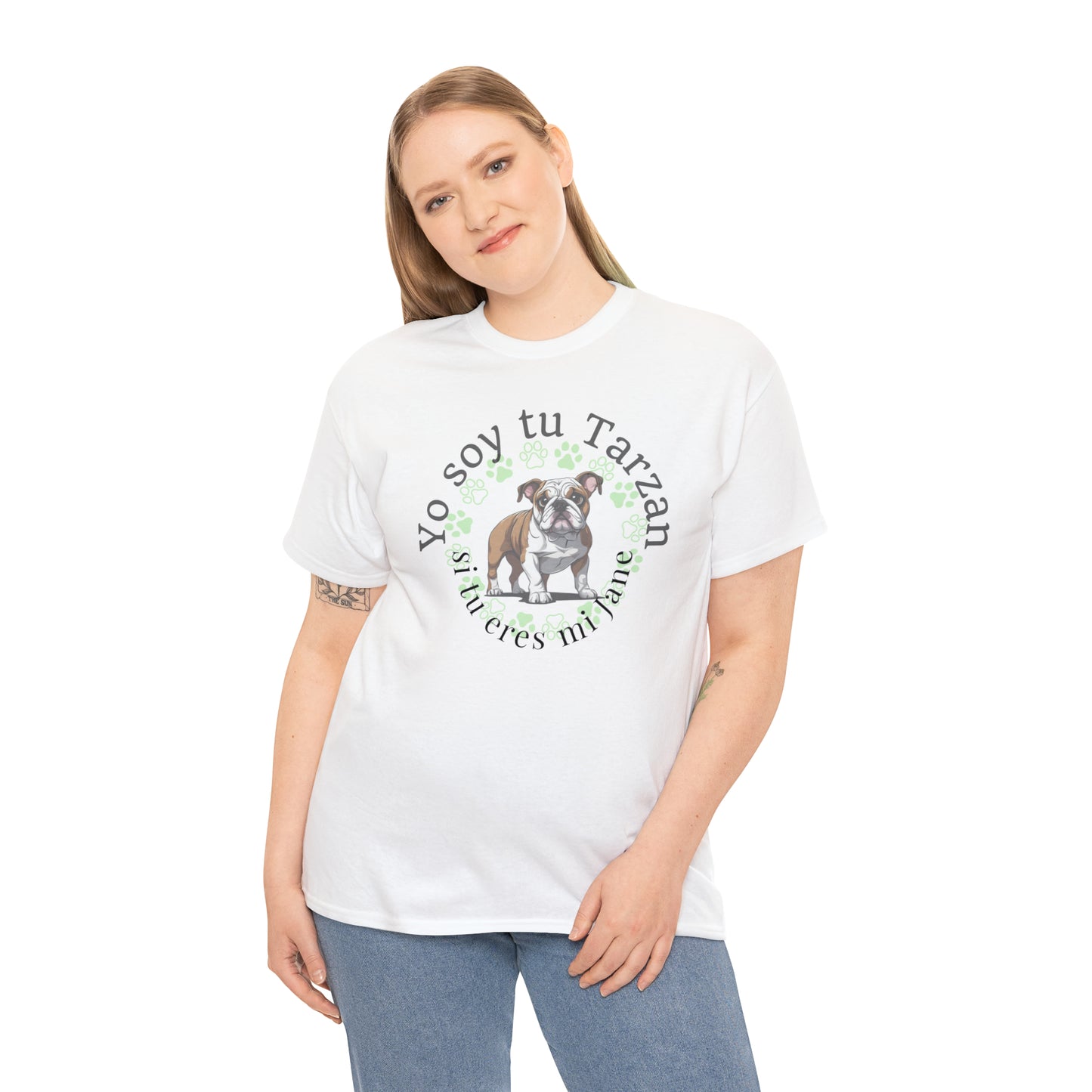 Bulldog Tarzan Colegial Unisex Heavy Cotton Tee