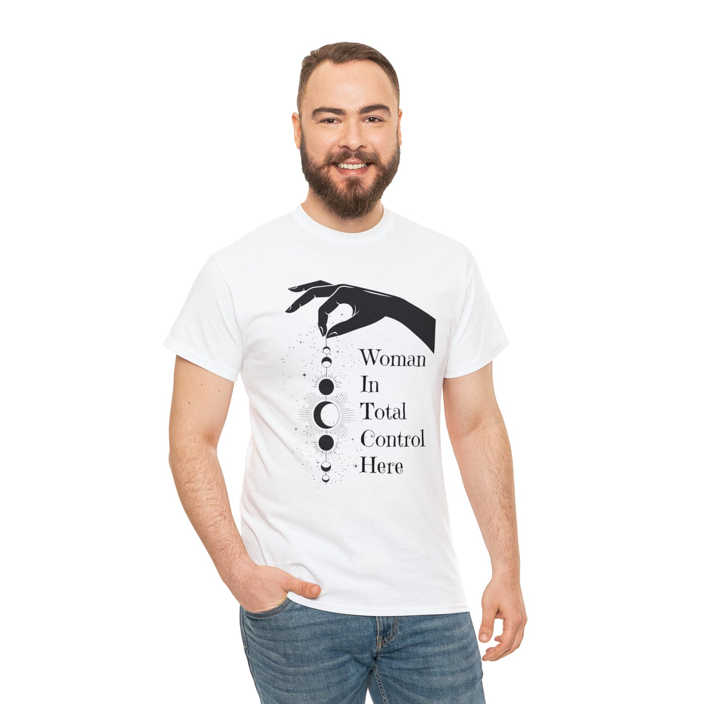 Woman In Total Control Here Tee, Graphic Tshirt