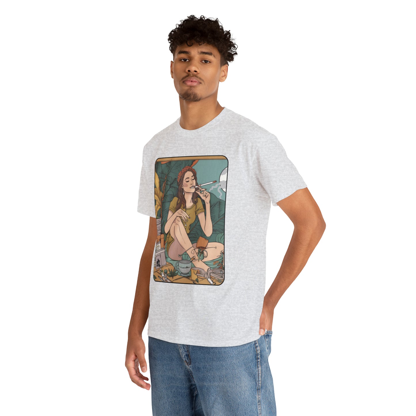 Unisex Heavy Cotton Tee Cannabis Enthusiast Series No. 2