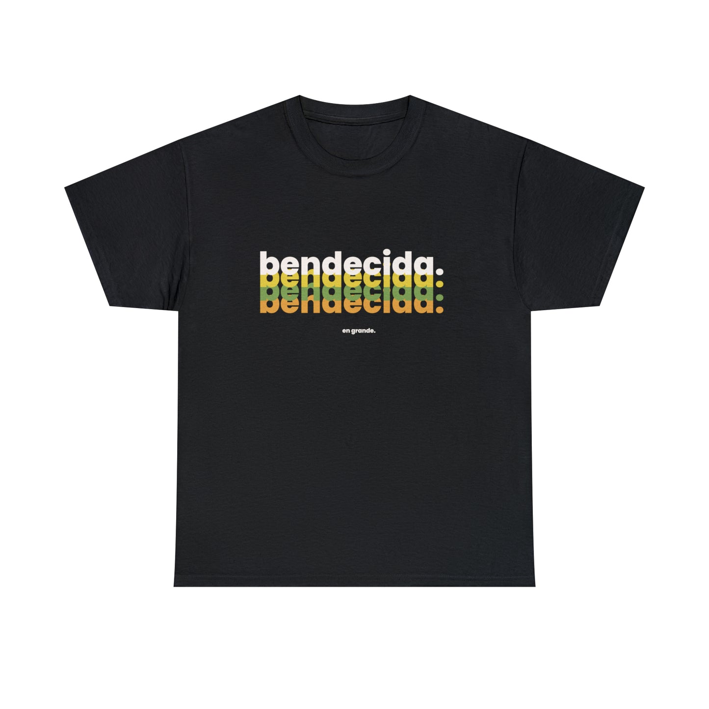 Bendecida En Grande Graphic Tshirt Unisex Heavy Cotton Tee