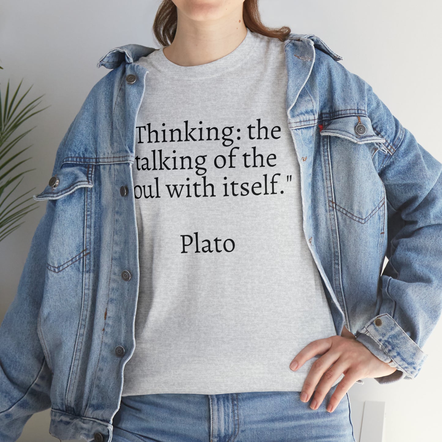 Unisex Heavy Cotton Tee Quotes Plato