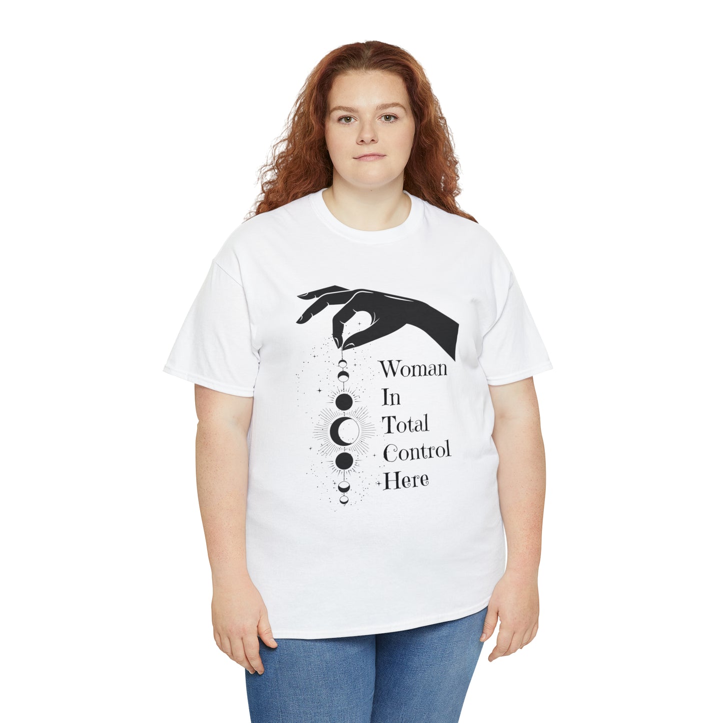 Woman In Total Control Here Tee, Graphic Tshirt