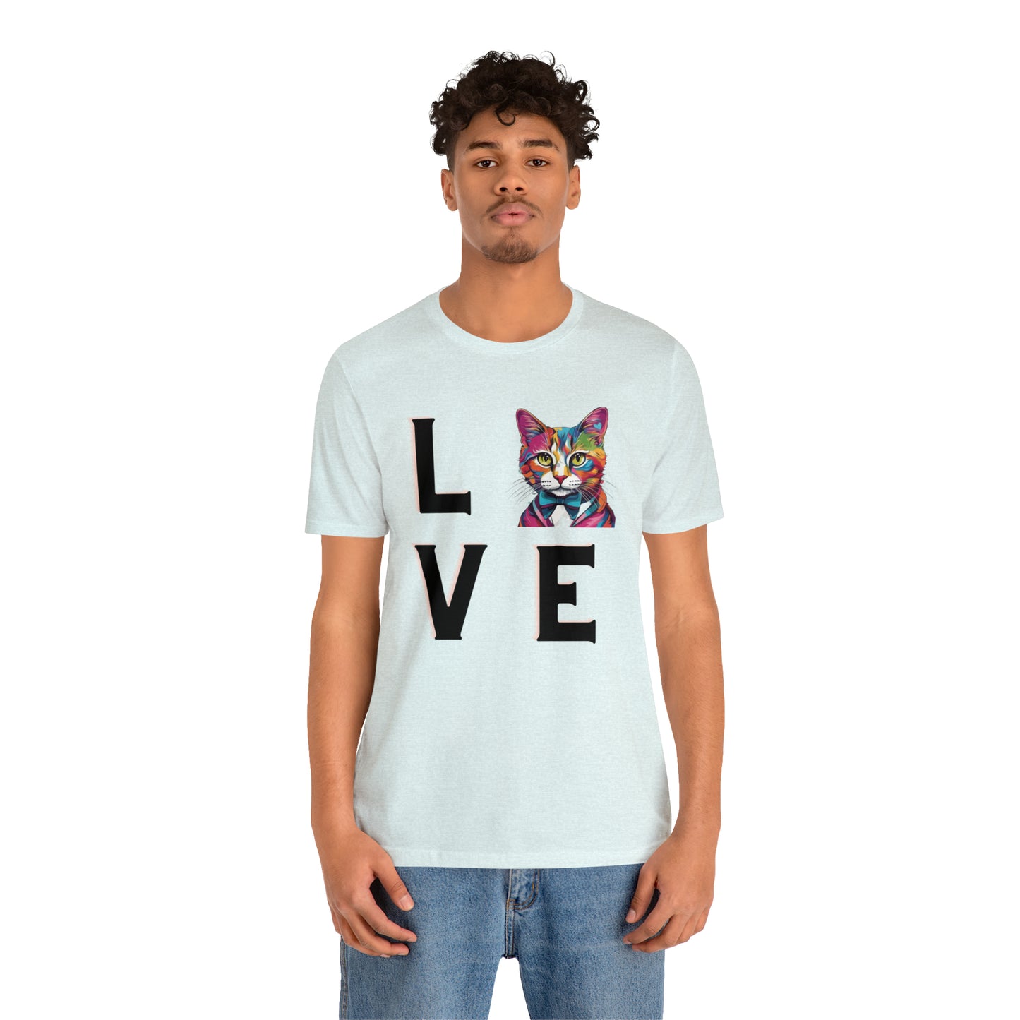 Mr. Kitty Cat LOVE Unisex Jersey Short Sleeve Tee