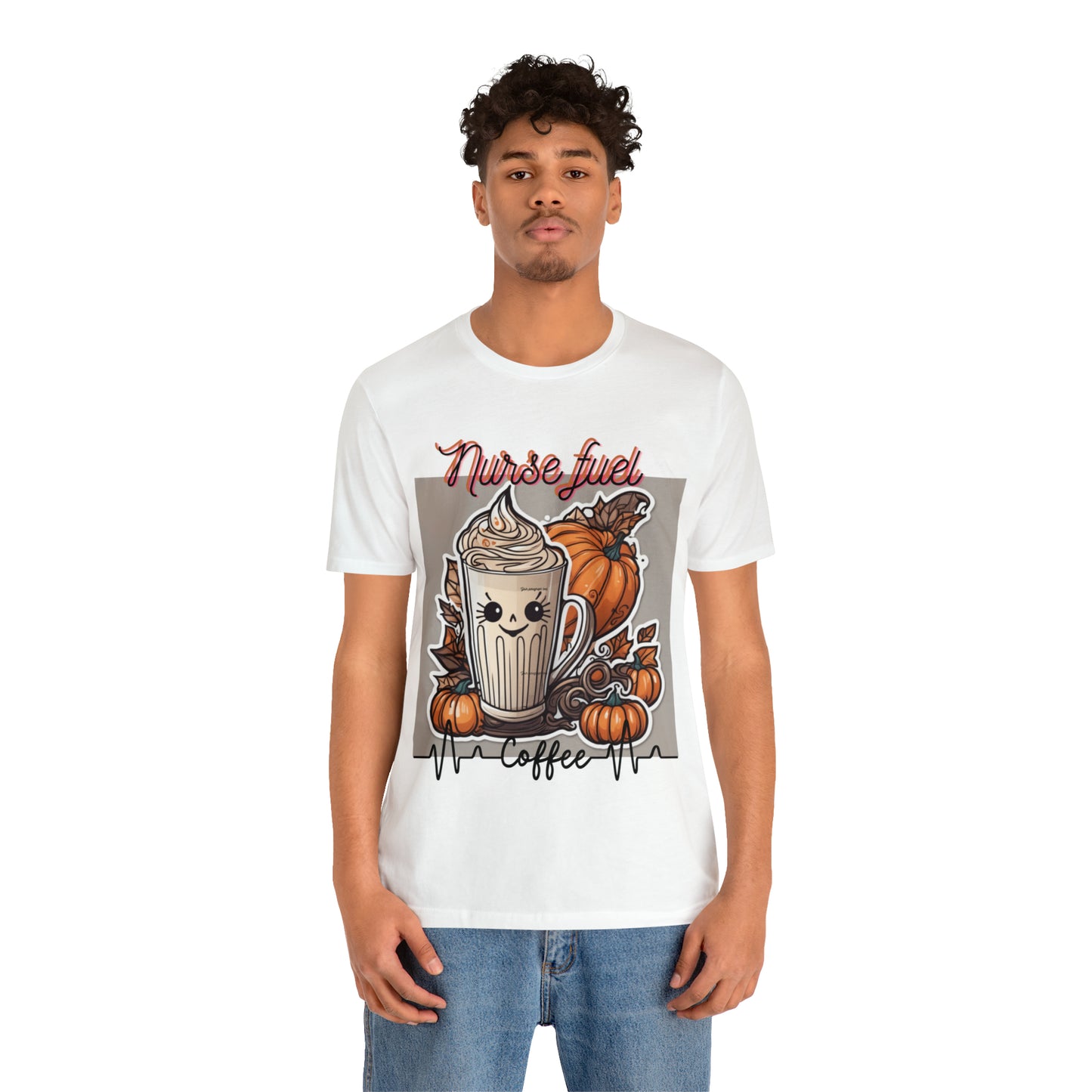 Unisex Jersey Short Sleeve Tee Nurse Fuel PSL fall seasonal latte art