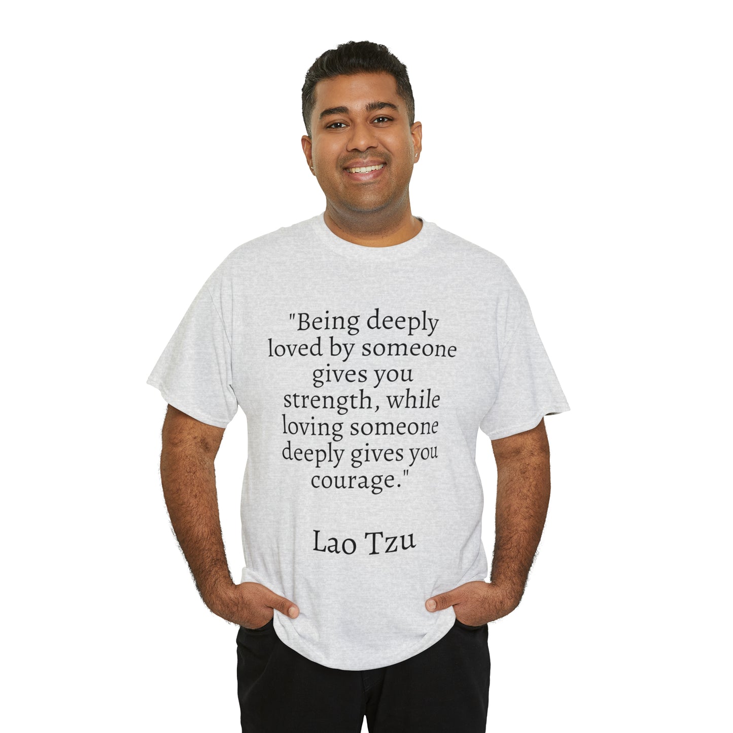 Unisex Heavy Cotton Tee Quotes Lao Tzu