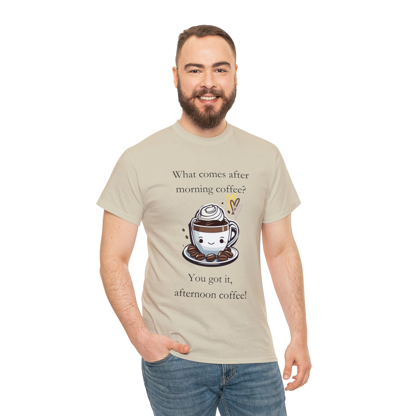 Unisex Heavy Cotton Tee Afternoon Coffee