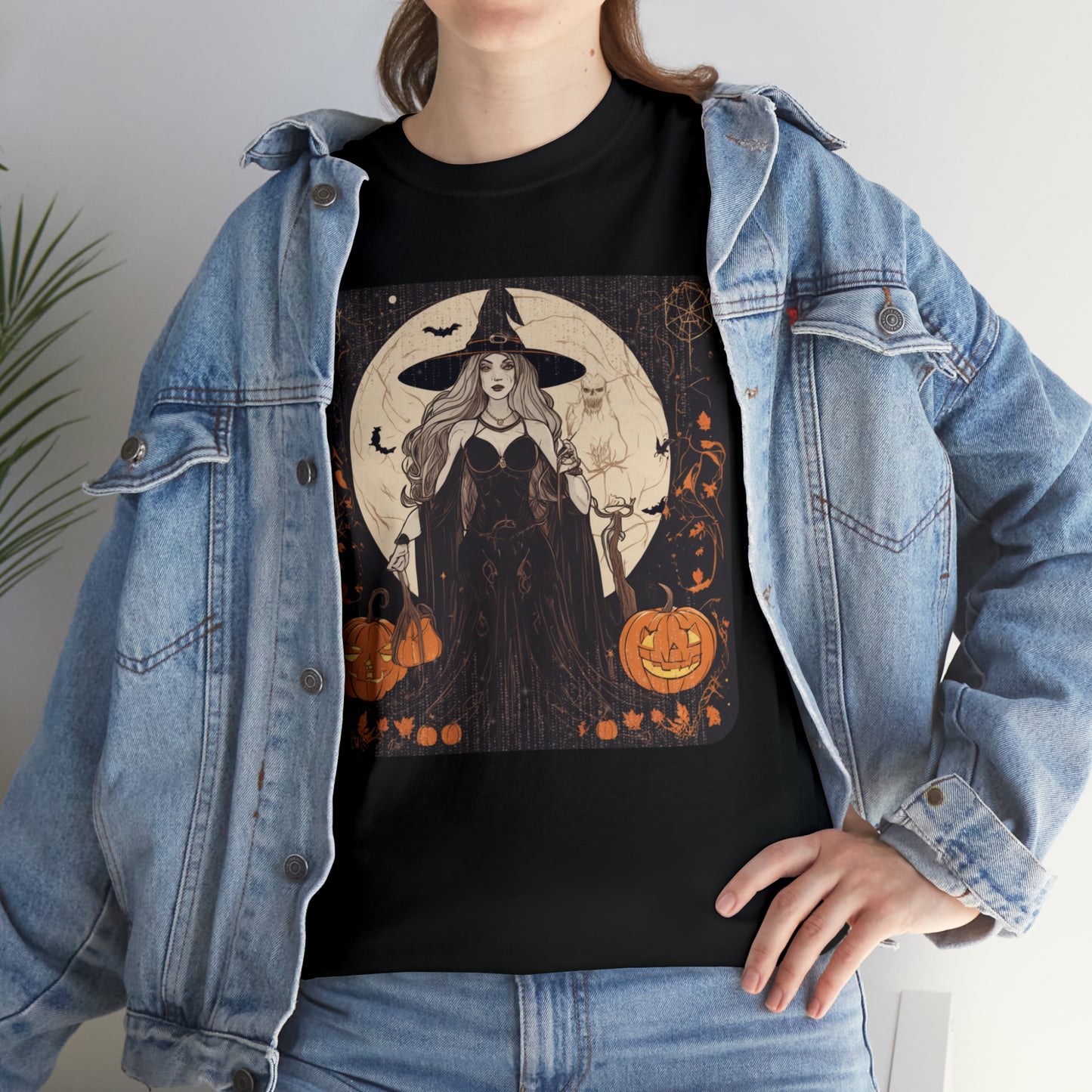 Unisex Heavy Cotton Tee Witchy Autumn Vibes