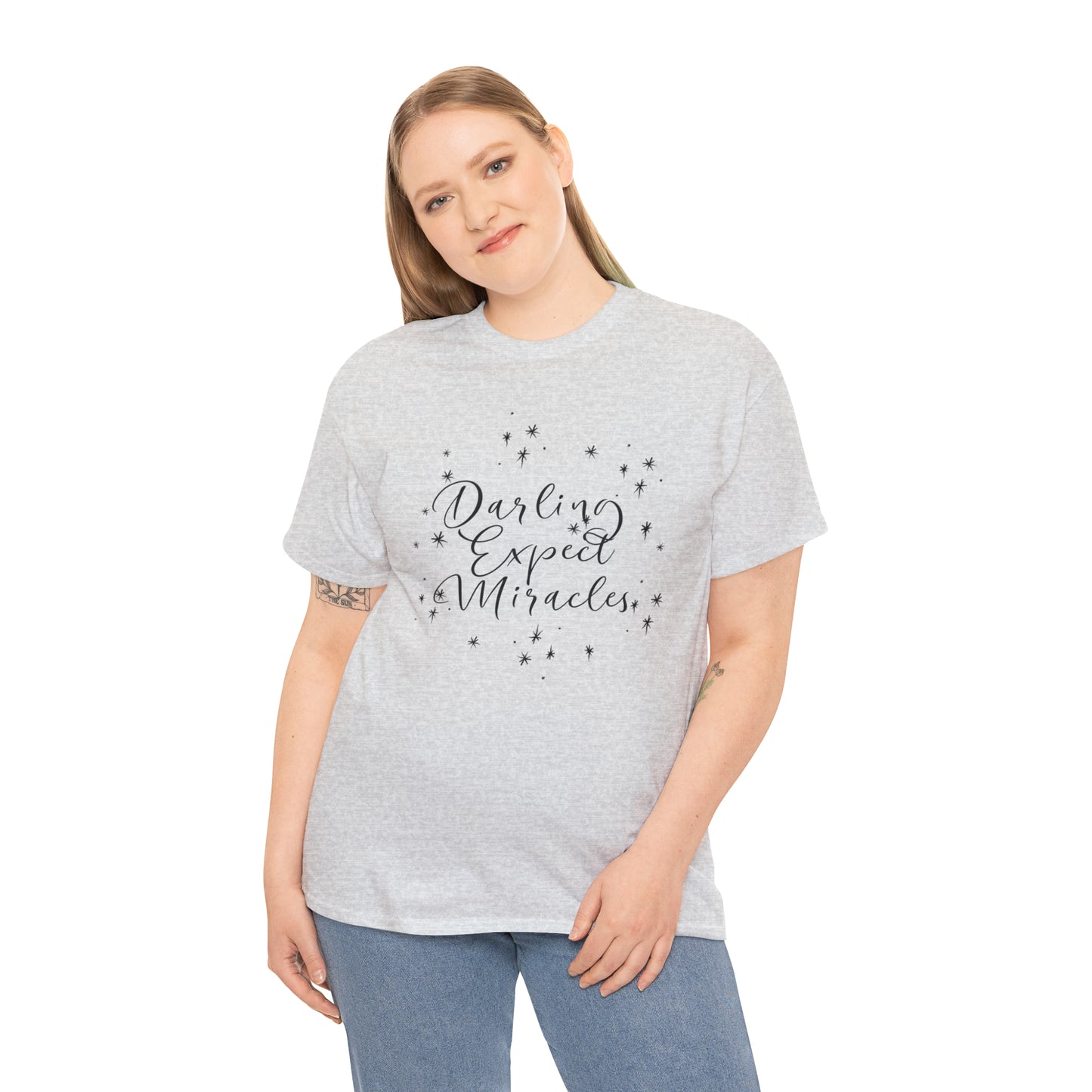 Darling Expect Miracles Graphic Tshirt Unisex Heavy Cotton Tee