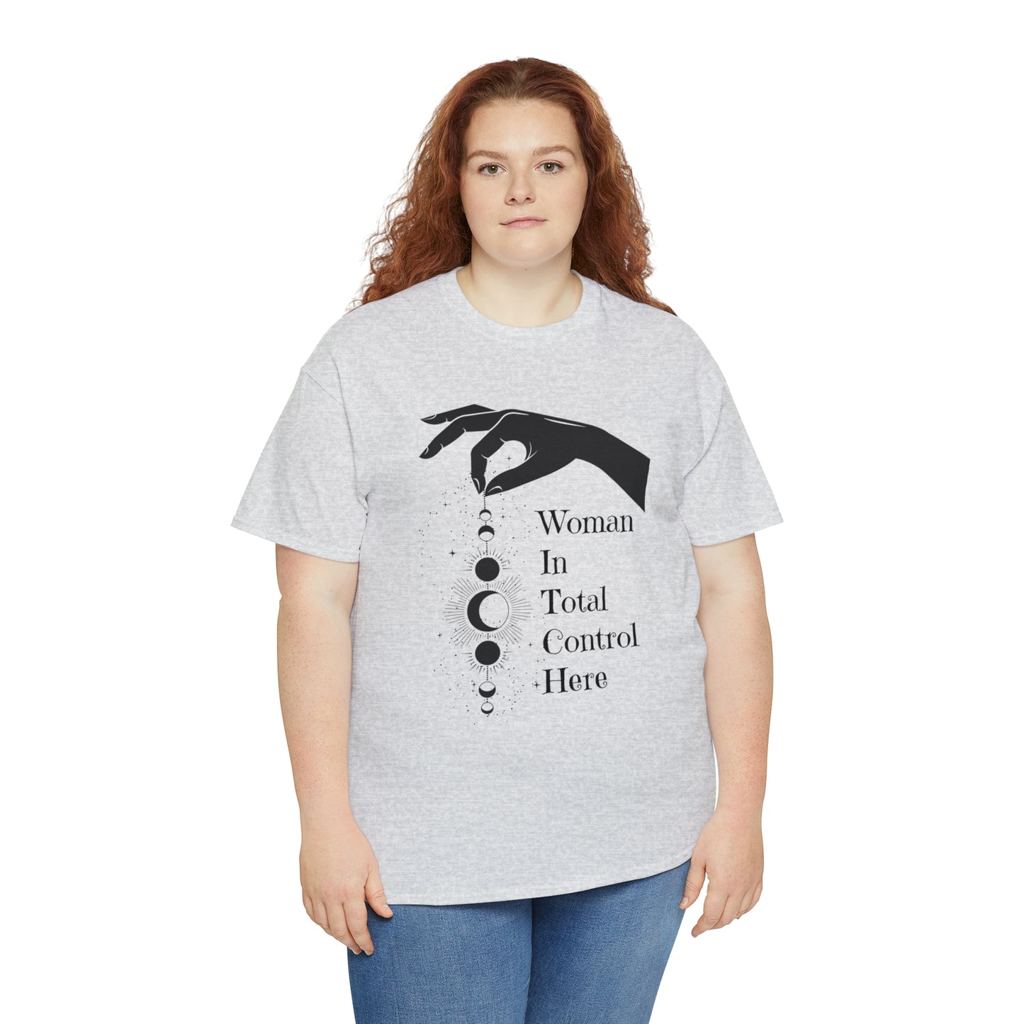 Woman In Total Control Here Tee, Graphic Tshirt