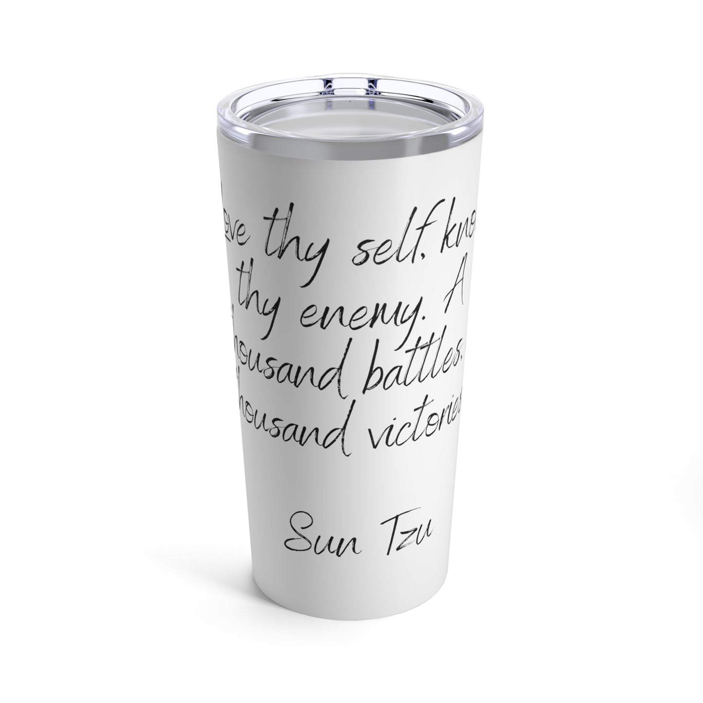 Tumbler 20oz Quote Series Sun Tzu