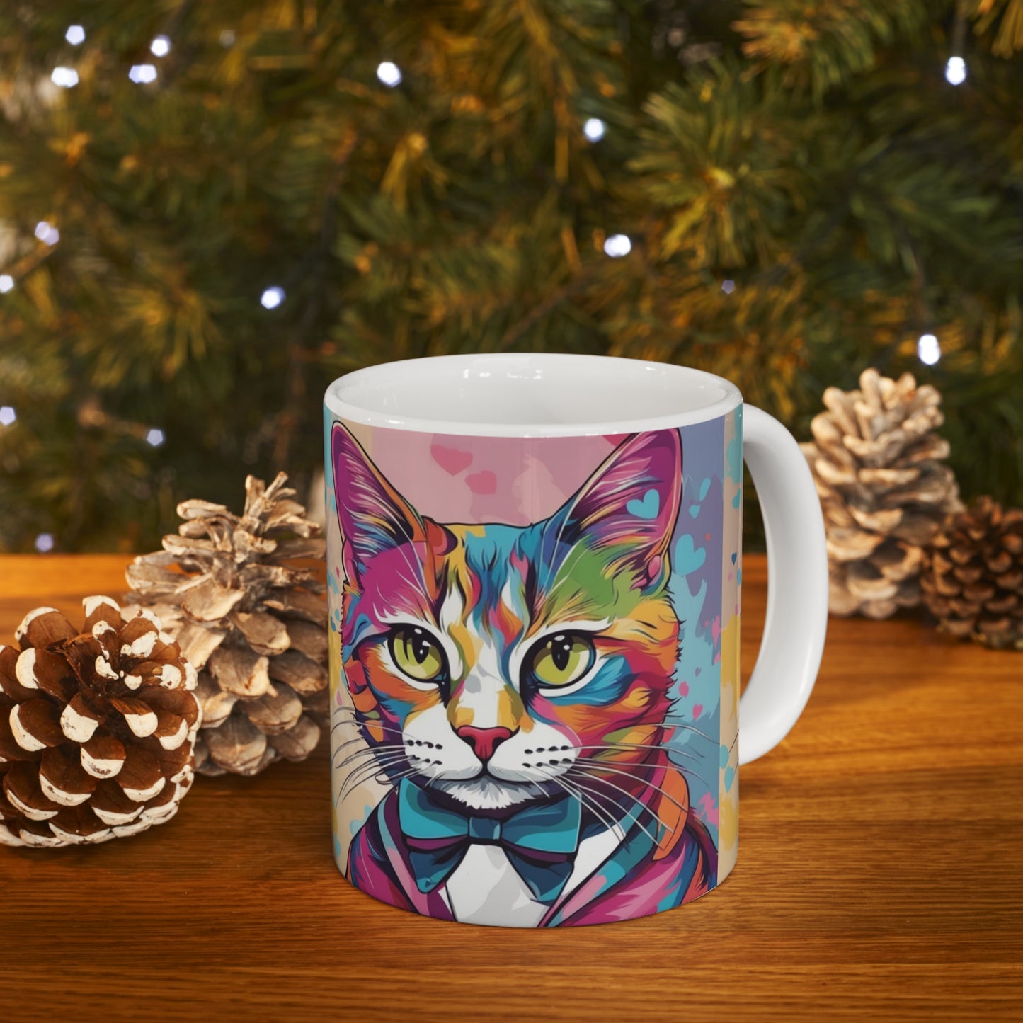 Mr. Kitty Cat Ceramic Mug 11oz