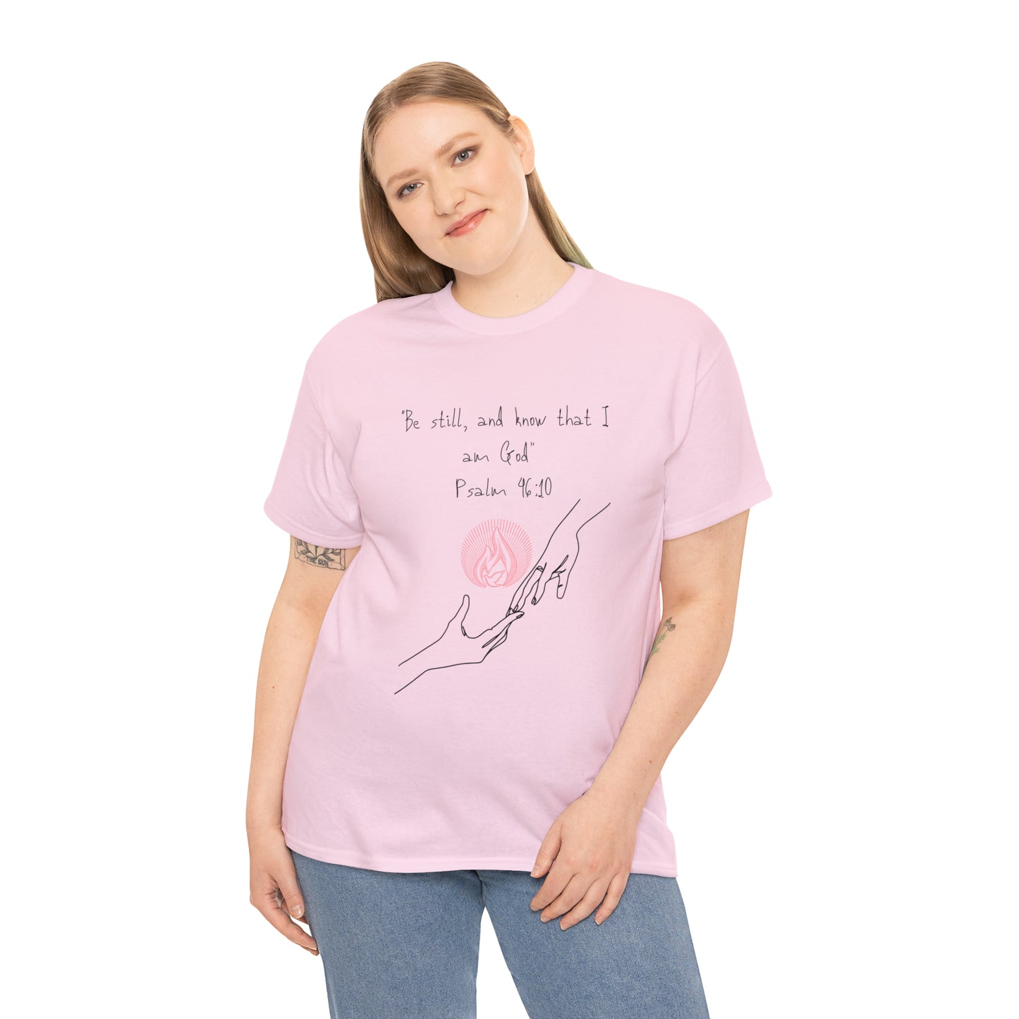 Psalm 46:10 Graphic Tshirt Unisex Heavy Cotton Tee