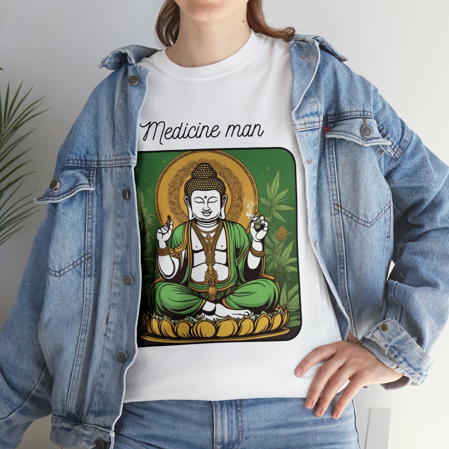 Unisex Heavy Cotton Tee Cannabis Enthusiast Medicine Man Series No. 6