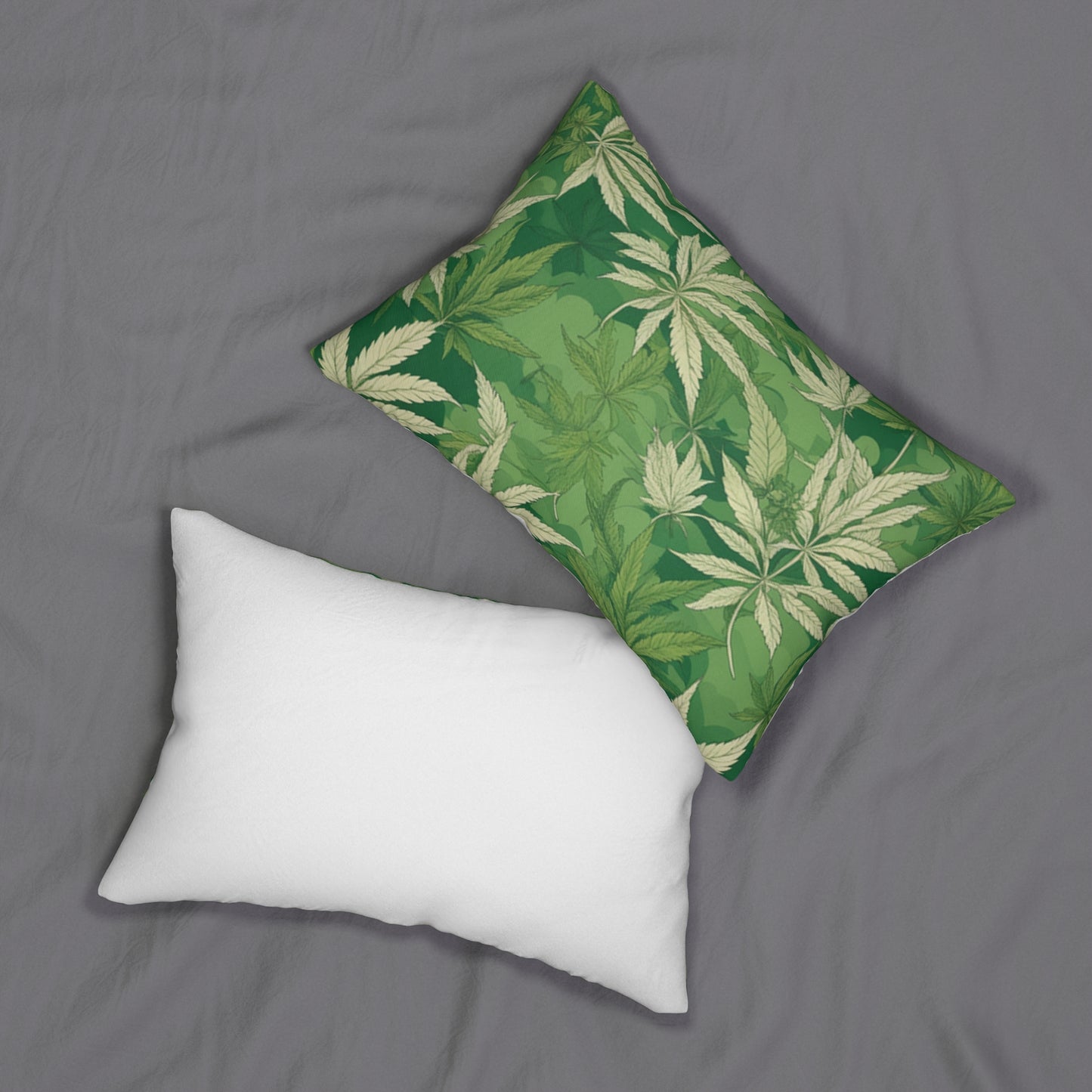 Spun Polyester Lumbar Pillow Cannabis Enthusiast Series