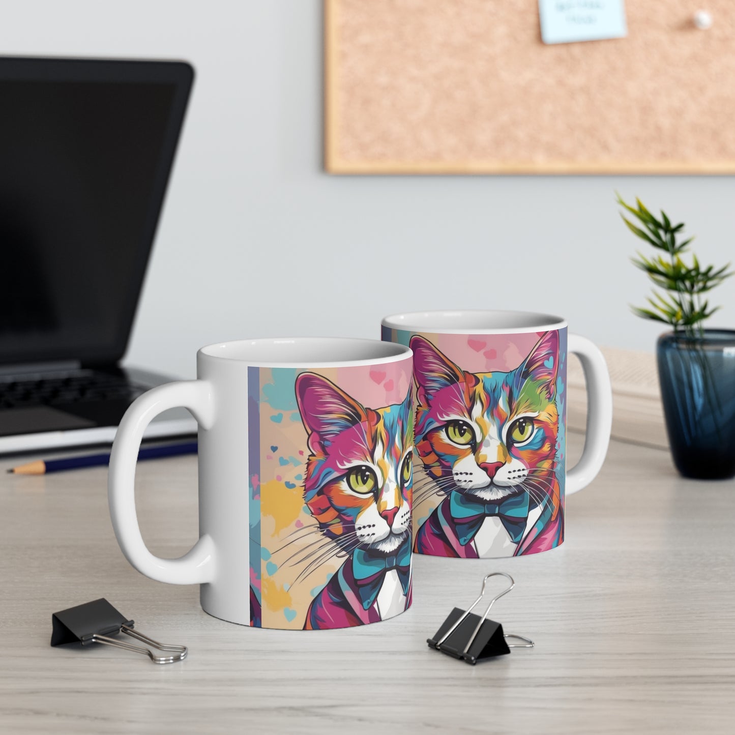 Mr. Kitty Cat Ceramic Mug 11oz