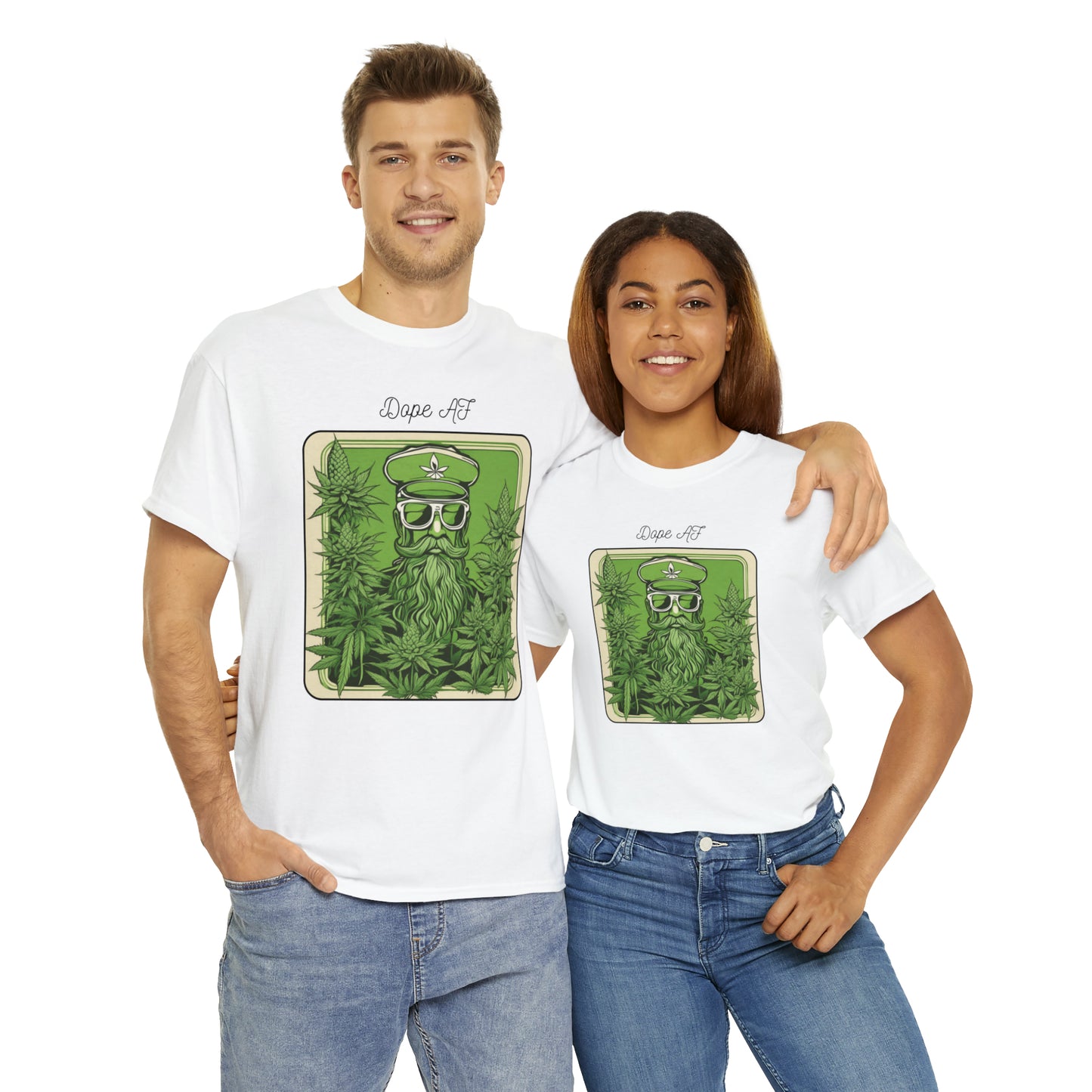 Unisex Heavy Cotton Tee Cannabis Enthusiast Series Dope AF