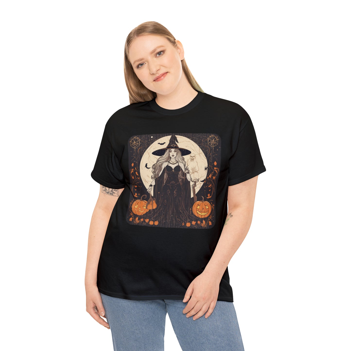 Unisex Heavy Cotton Tee Witchy Autumn Vibes