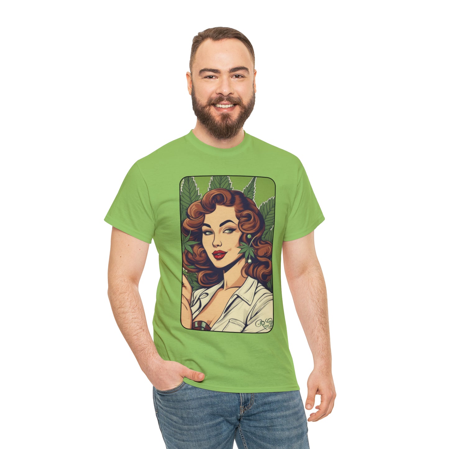 Unisex Heavy Cotton Tee Cannabis Enthusiast No. 10