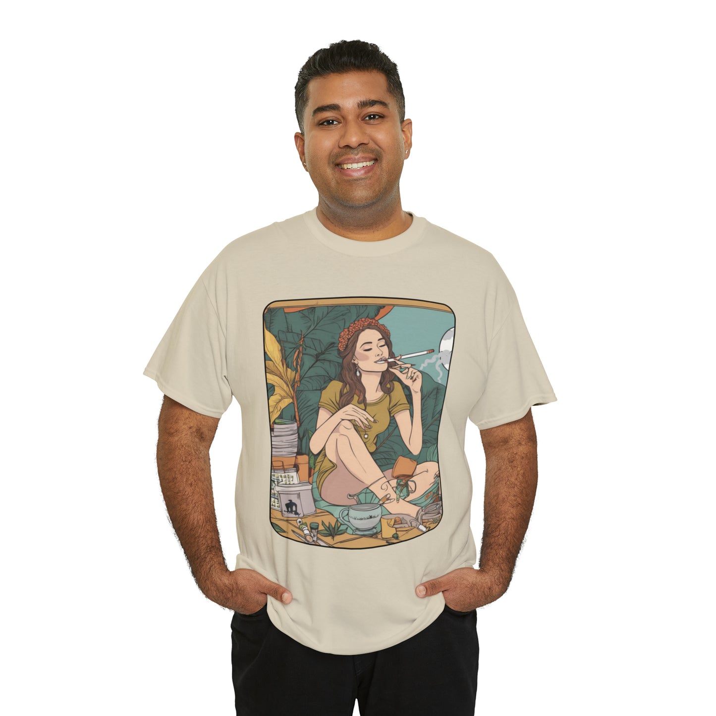 Unisex Heavy Cotton Tee Cannabis Enthusiast Series No. 2