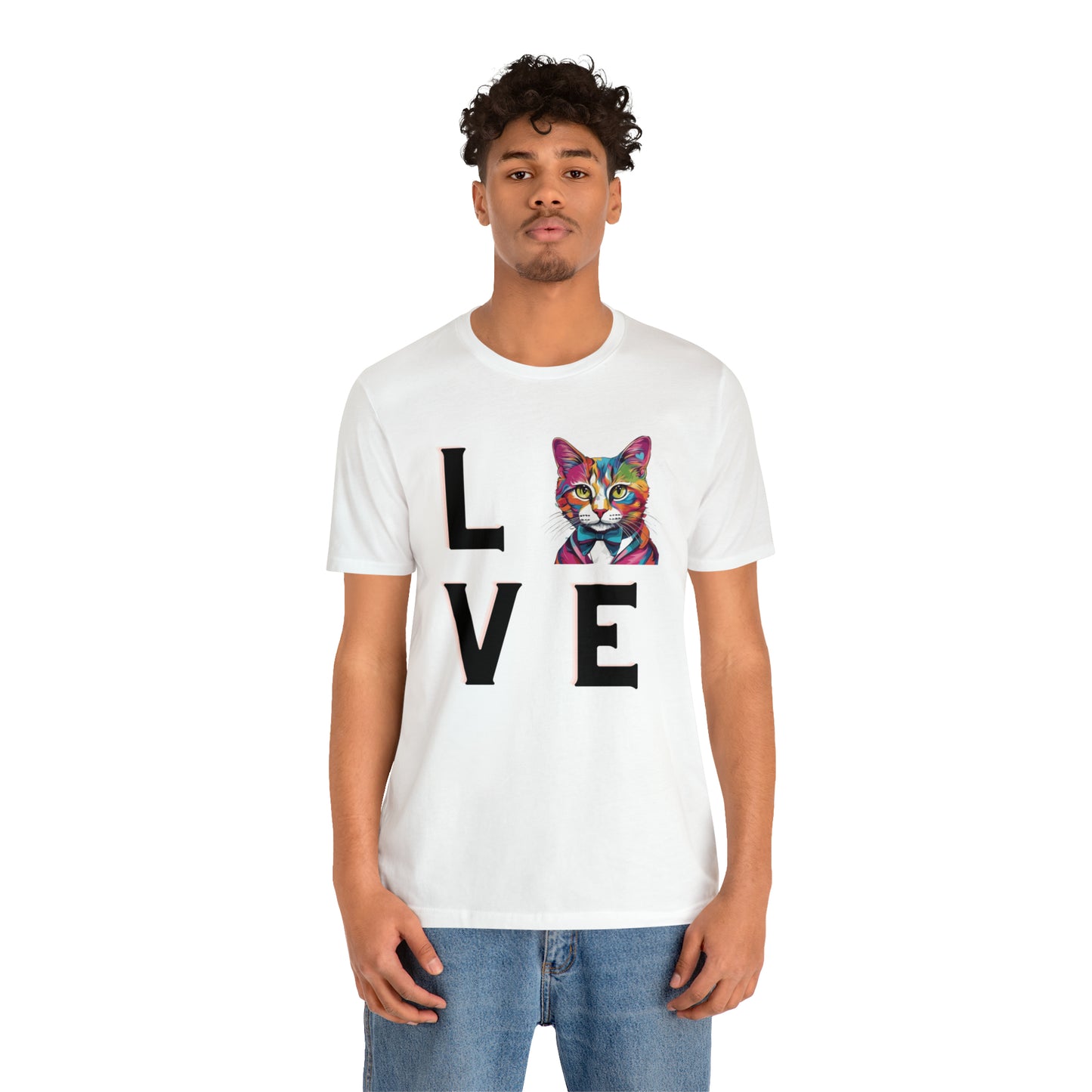 Mr. Kitty Cat LOVE Unisex Jersey Short Sleeve Tee