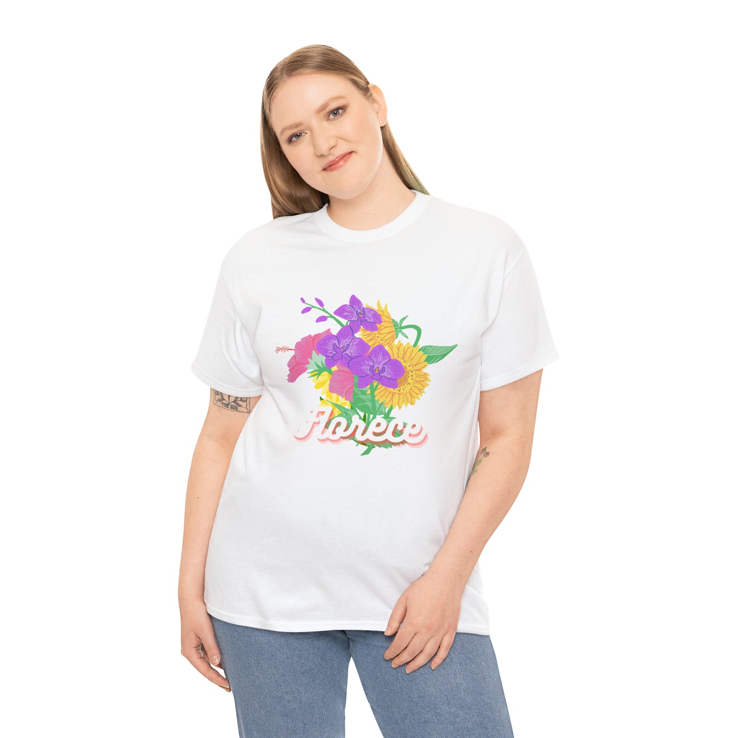 Florece Graphic Tshirt Unisex Heavy Cotton Tee