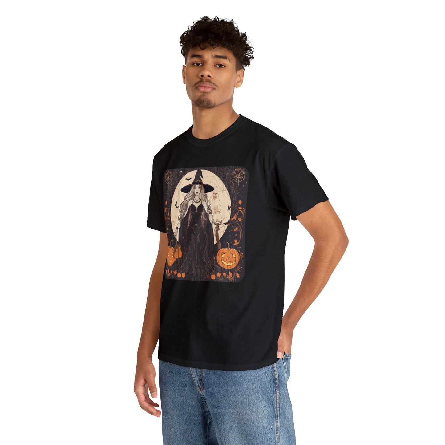 Unisex Heavy Cotton Tee Witchy Autumn Vibes