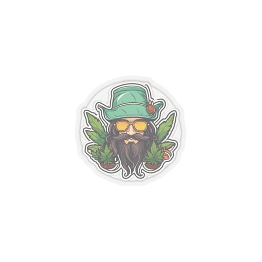 Kiss-Cut Stickers rainbow cannabis enthusiast