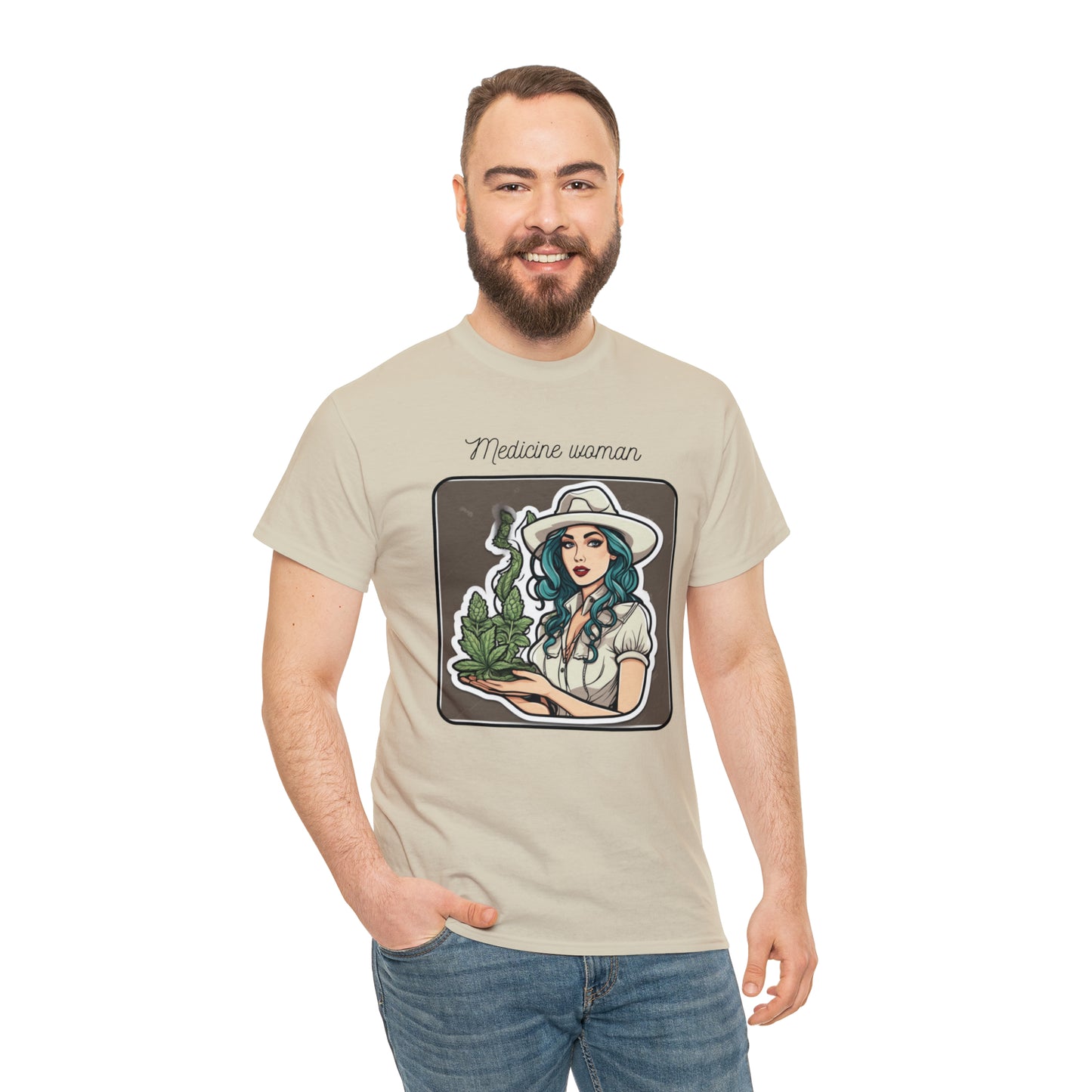 Unisex Heavy Cotton Tee Cannabis Enthusiast Series Dope AF