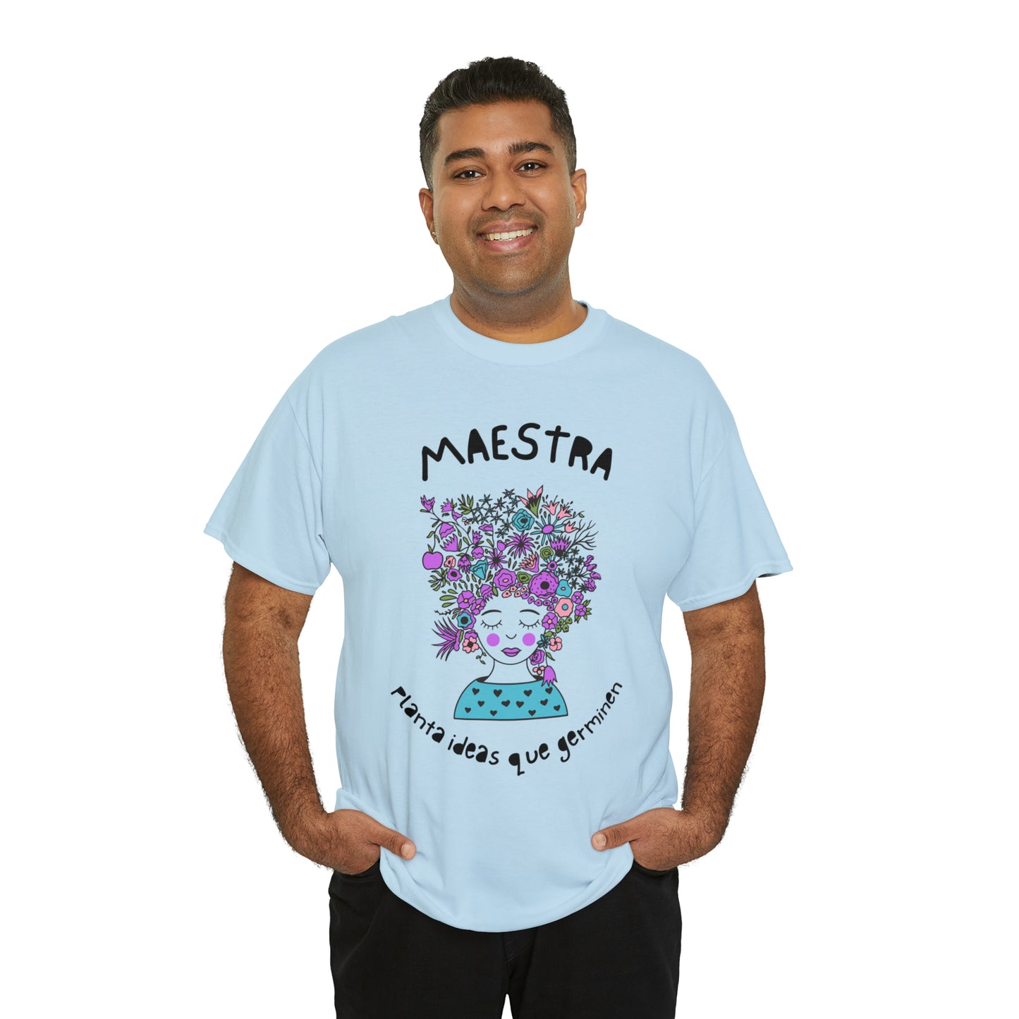 Maestra Planta Ideas Que Germinen Graphic Tshirt Unisex Heavy Cotton Tee