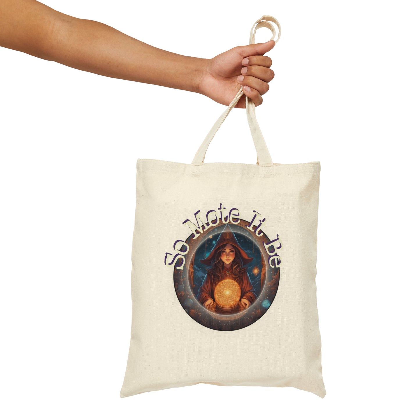 Cotton Canvas Tote Bag So Mote It Be