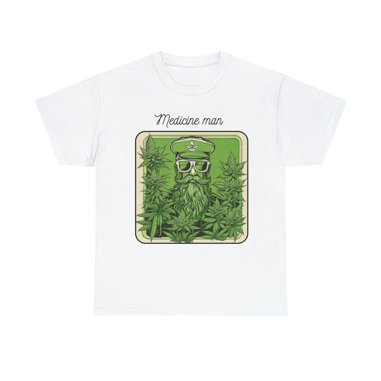 Unisex Heavy Cotton Tee Cannabis Enthusiast Medicine woman series No.3