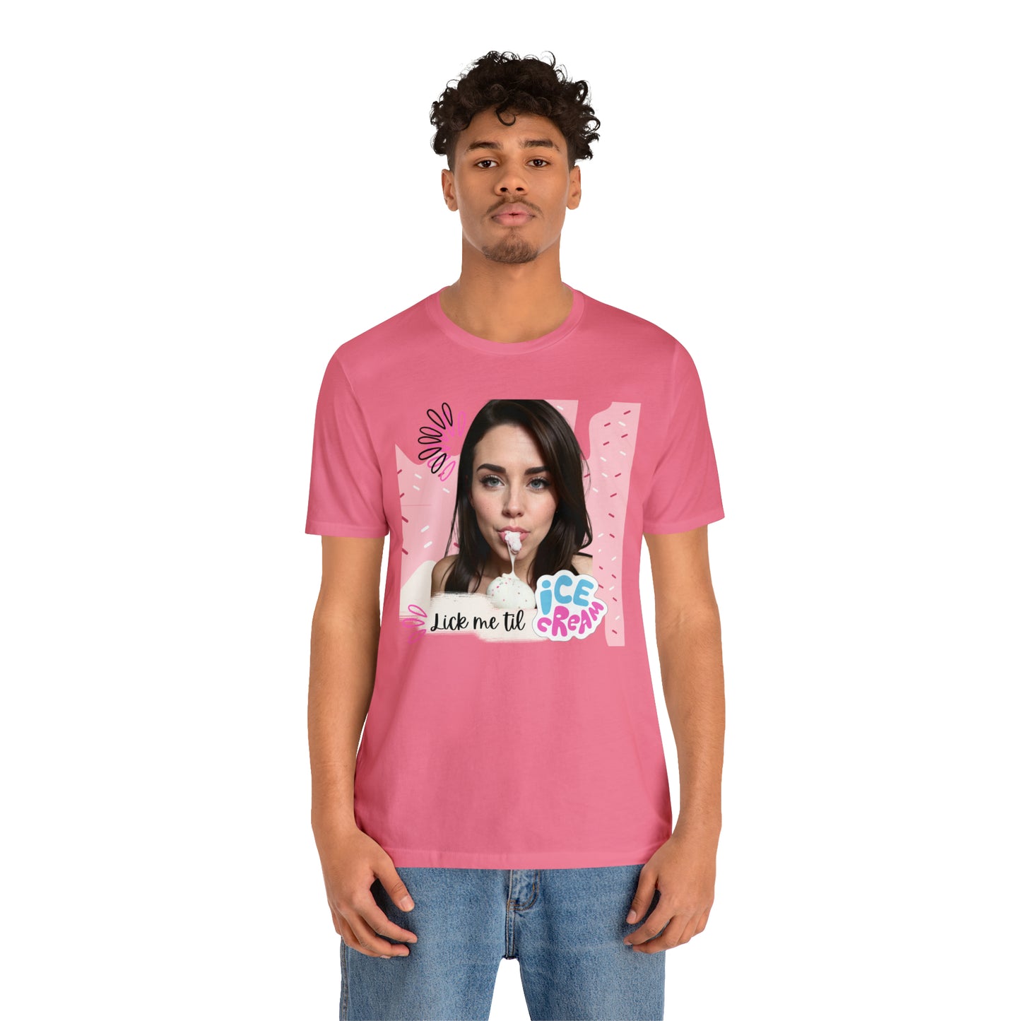 NSFW Lick me til Ice Scream Unisex Jersey Short Sleeve Tee